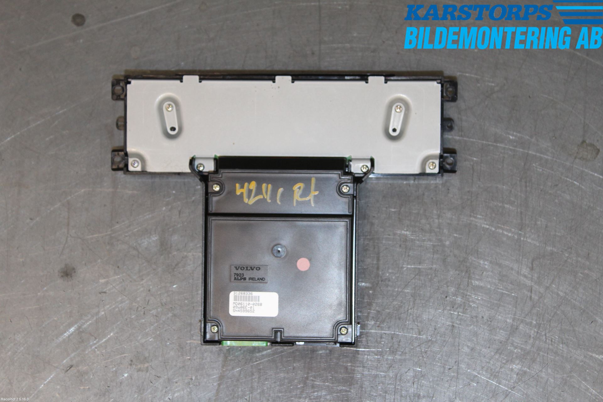 Volvo V70 08-13 Instr Varselys - Display