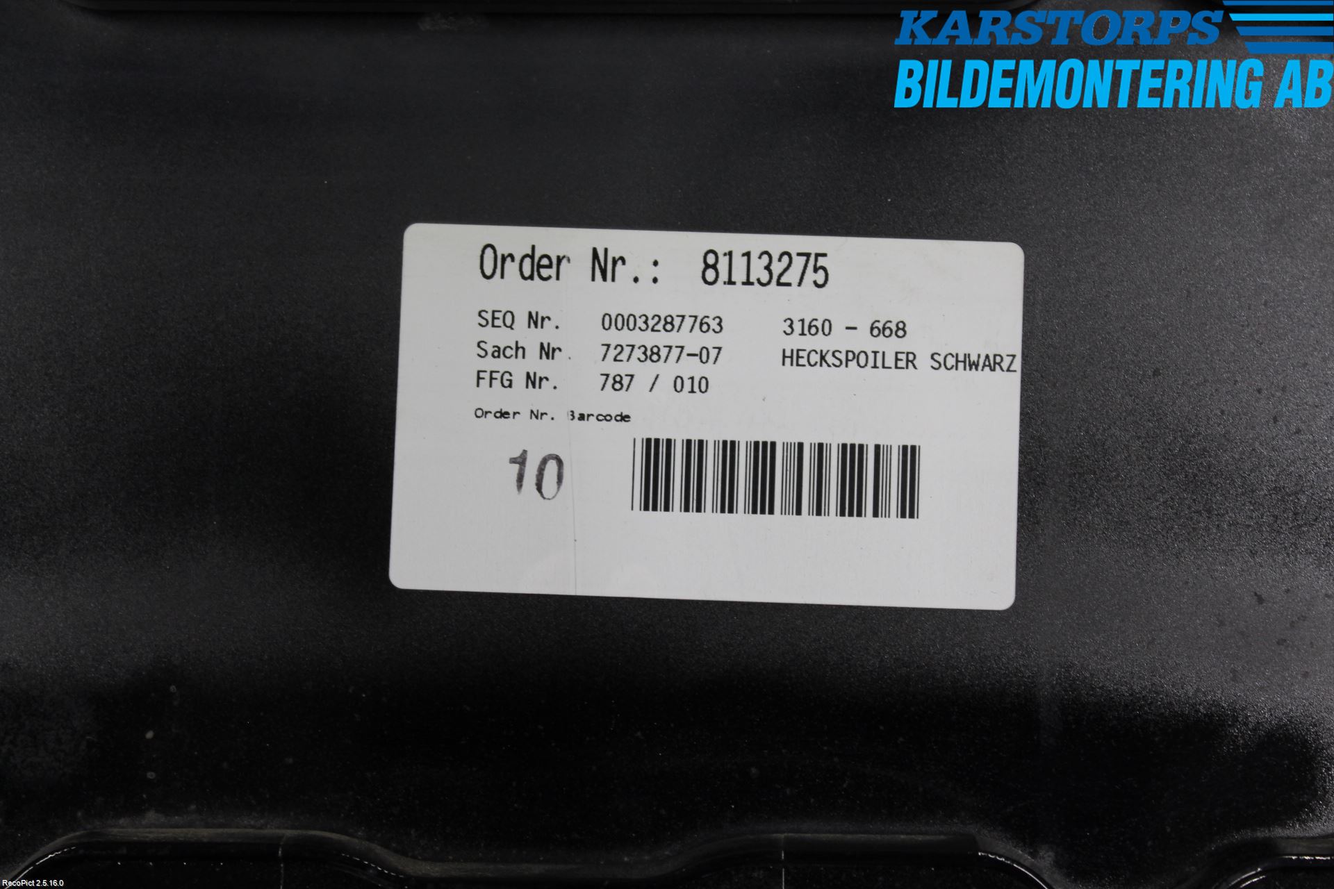 BMW 3 F30/F31/F80 12-19 Spoiler Bakluke