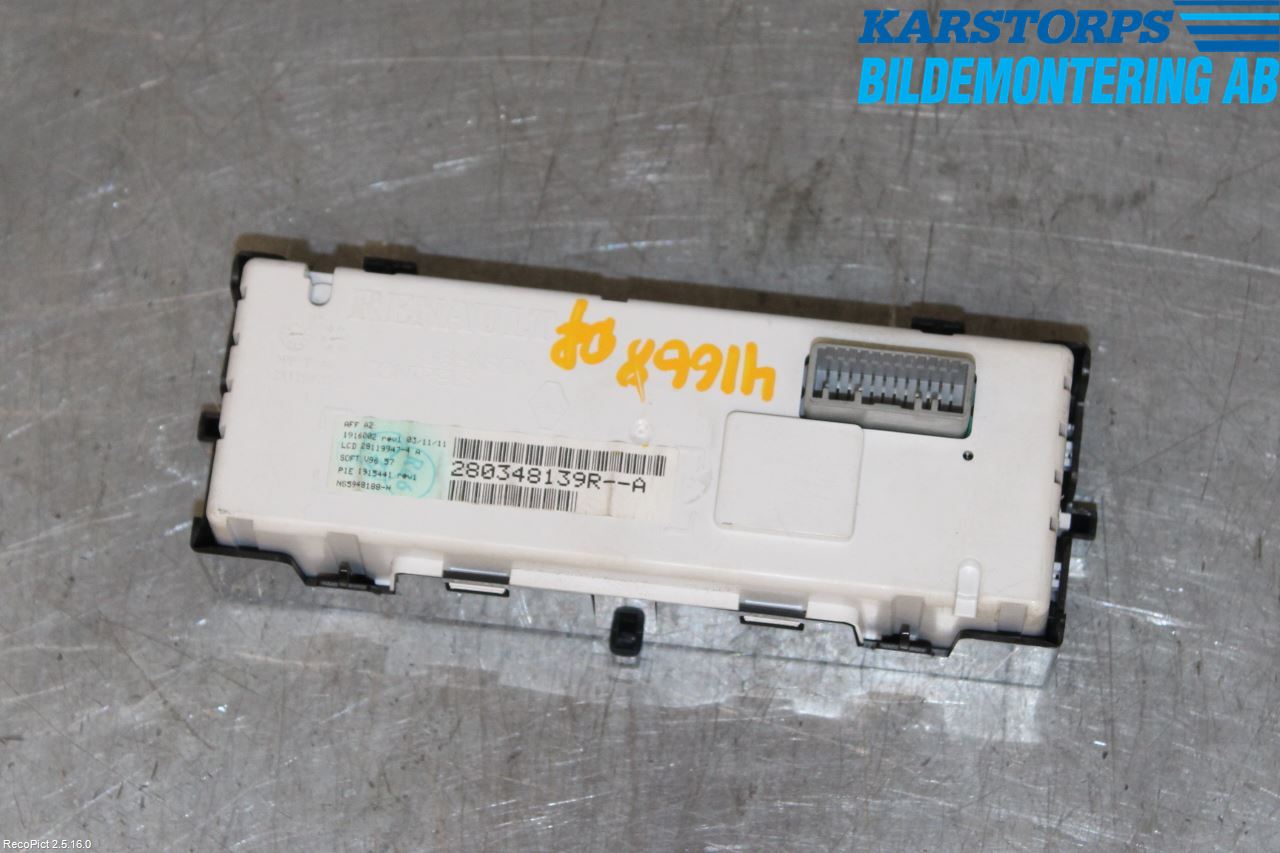 Renault CLIO III  09-12 Instr Varselys - Display
