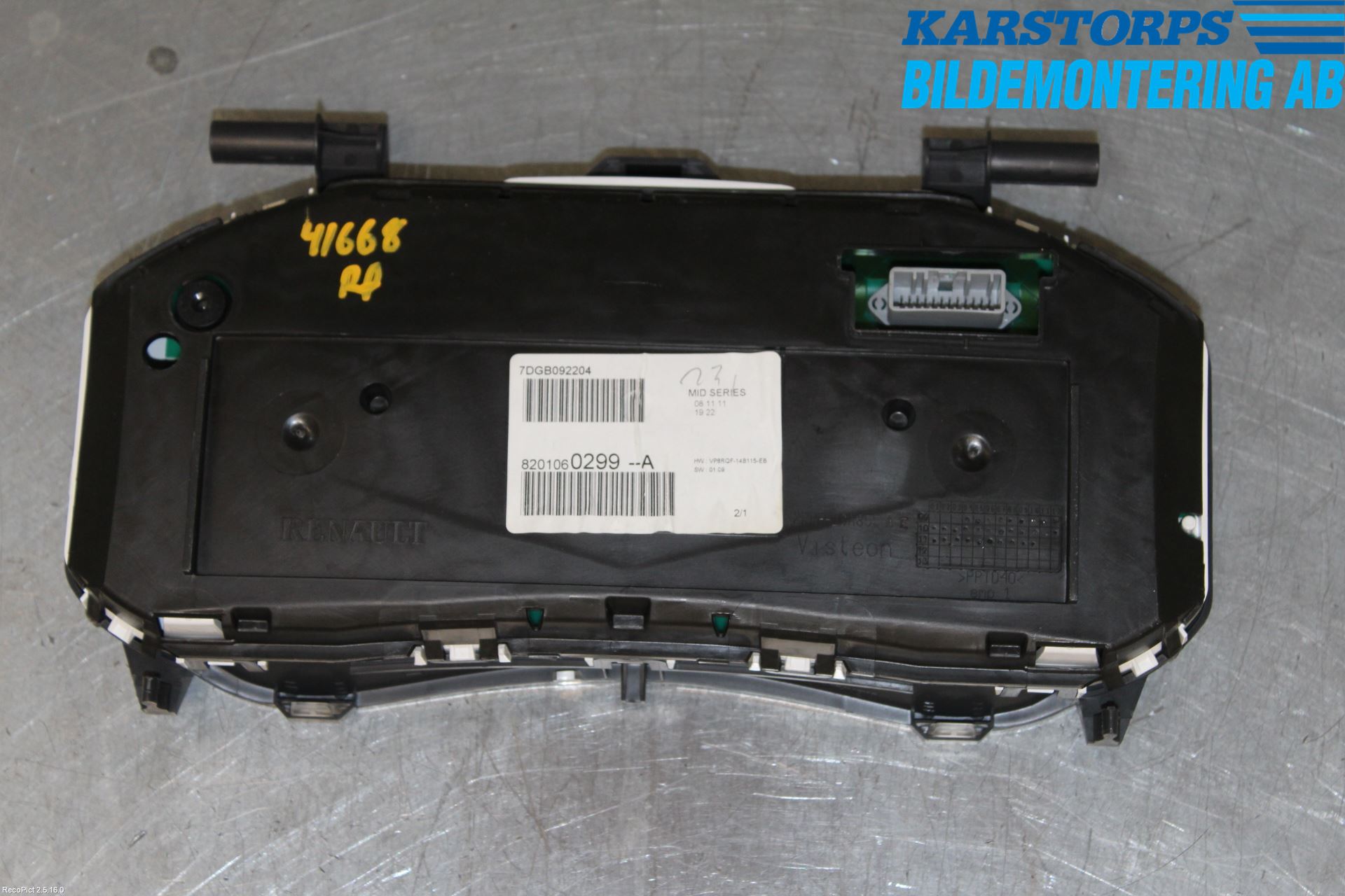 Renault CLIO III  09-12 Instr Kombinert