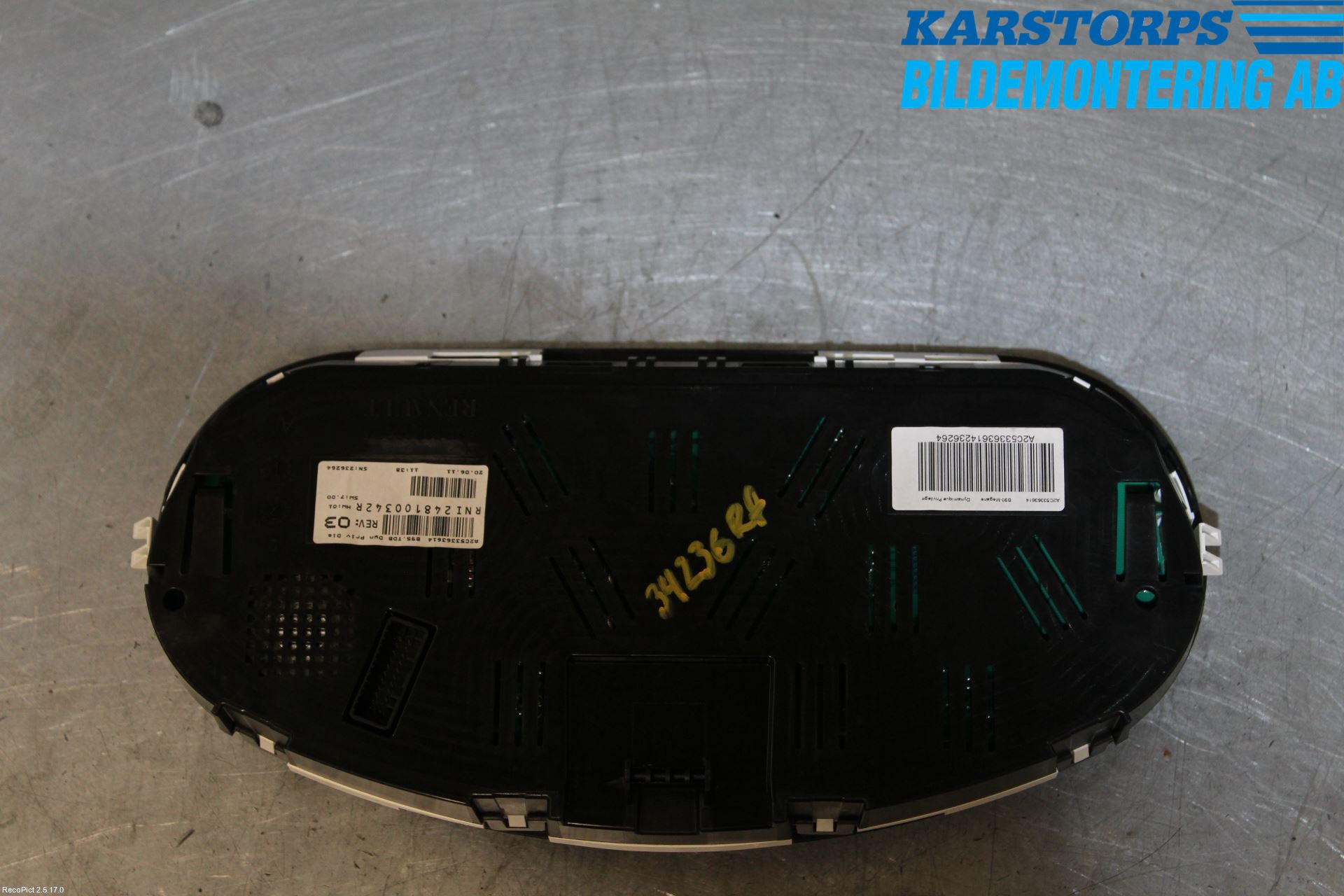 Renault MEGANE III 09-15 Instr Kombinert