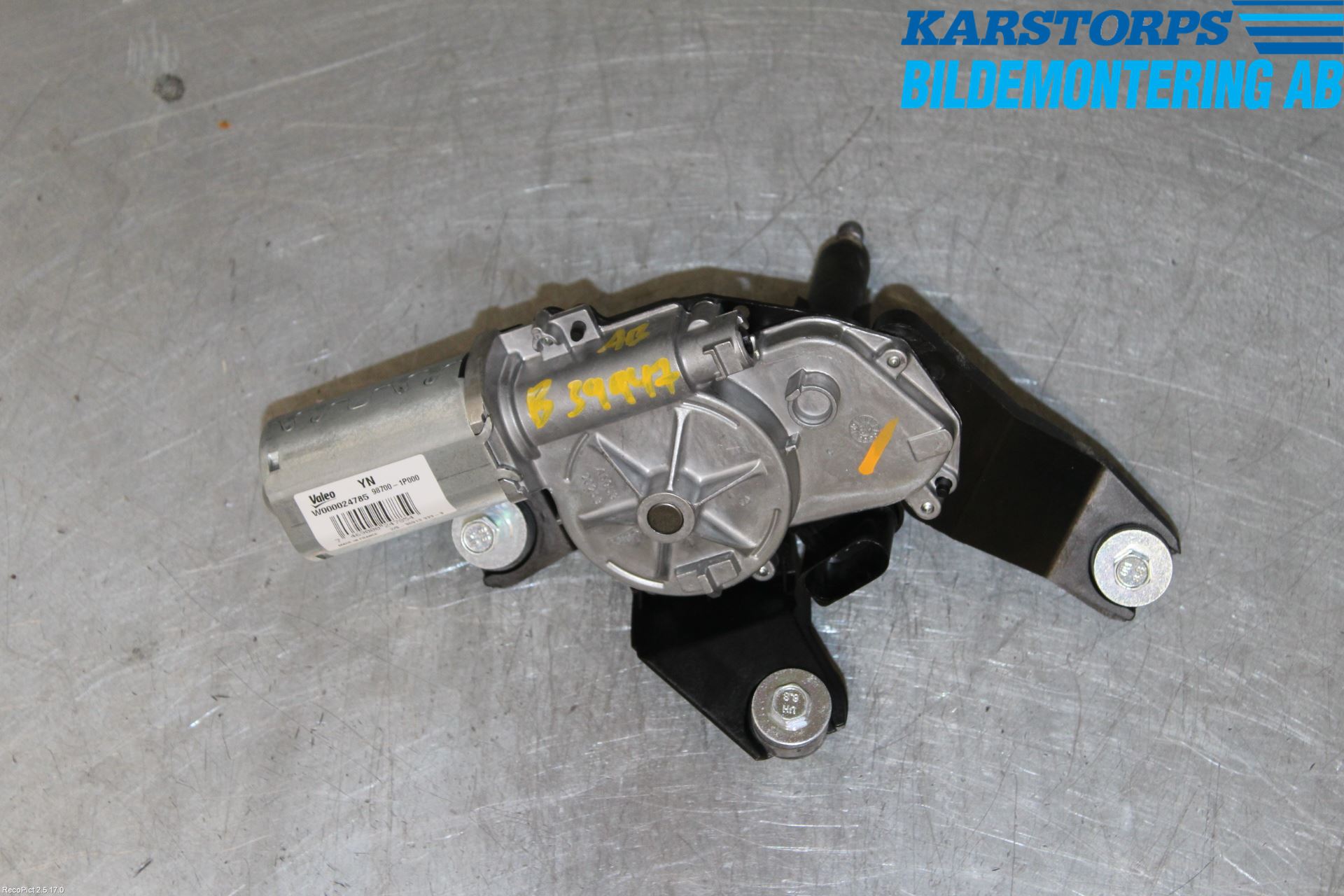 Kia VENGA 10-19 Viskermotor Bakluke