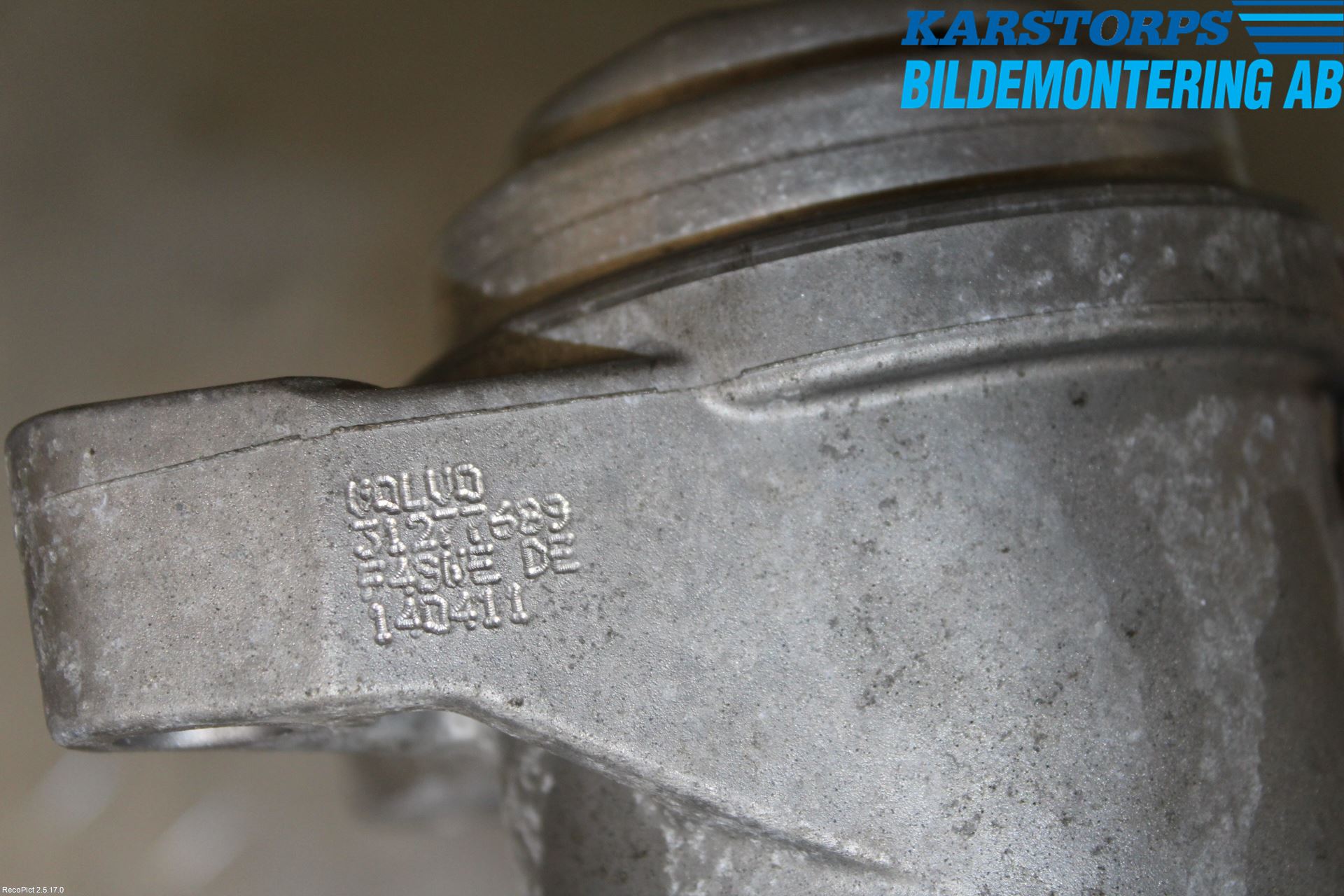 Volvo S60 11-13 Motor Feste Gummi