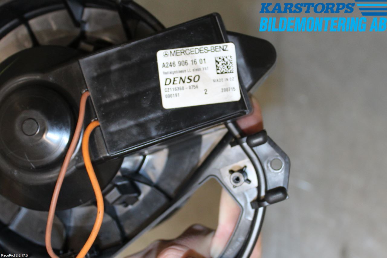 Mercedes-Benz MB B-KLASS (W246/W242) 12-19 Varmeapparat Viftemotor