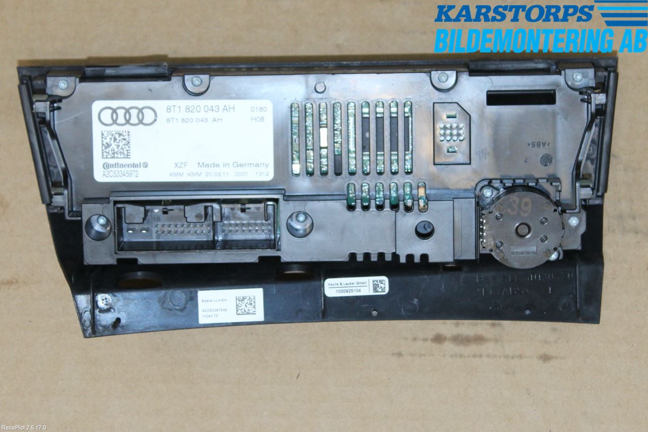 Audi A5 07-16 Varmeapparat Panel(Regulering)