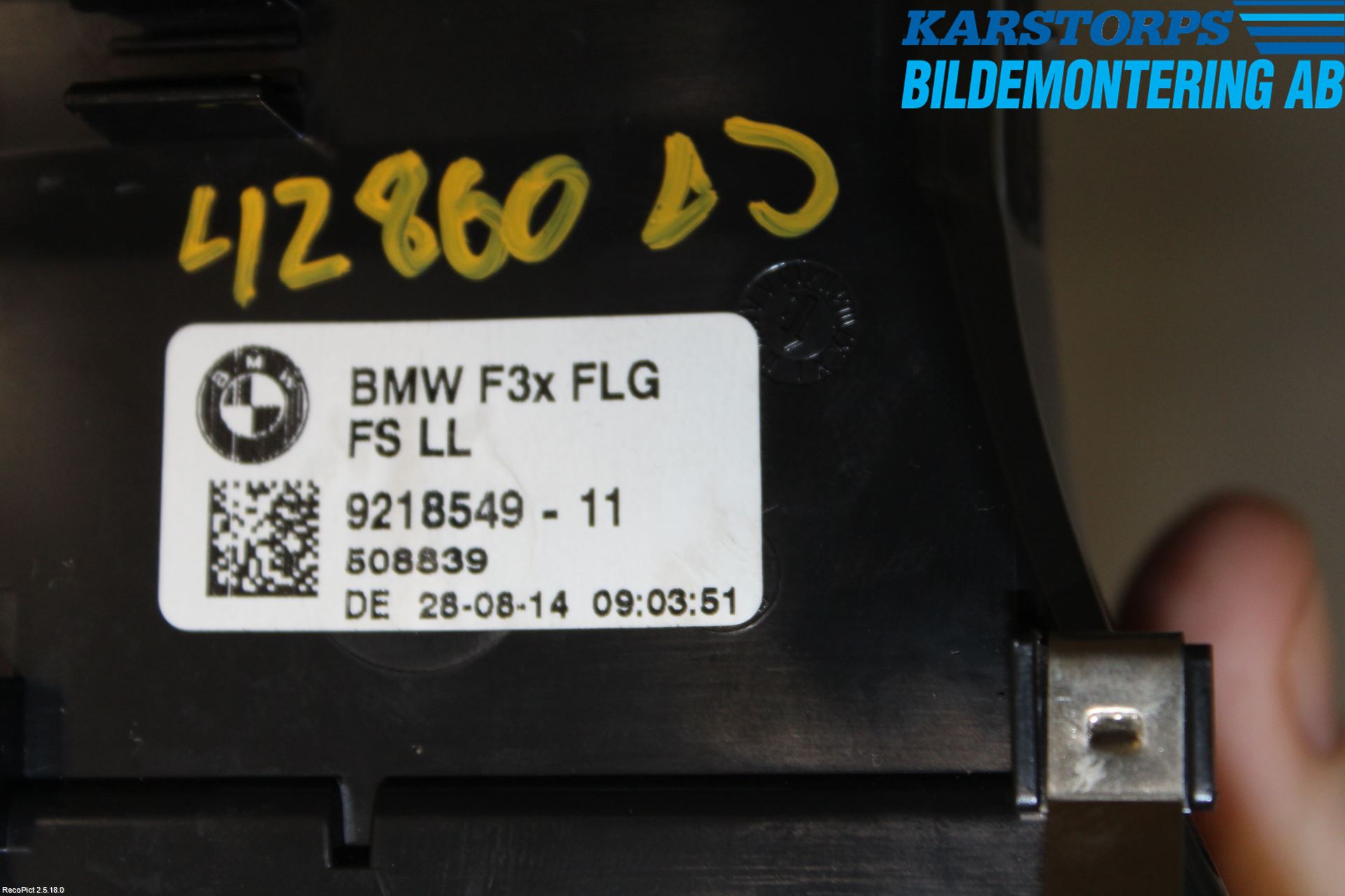 BMW 3 GT F34 13-19 Dashbord Kanal - Dyse