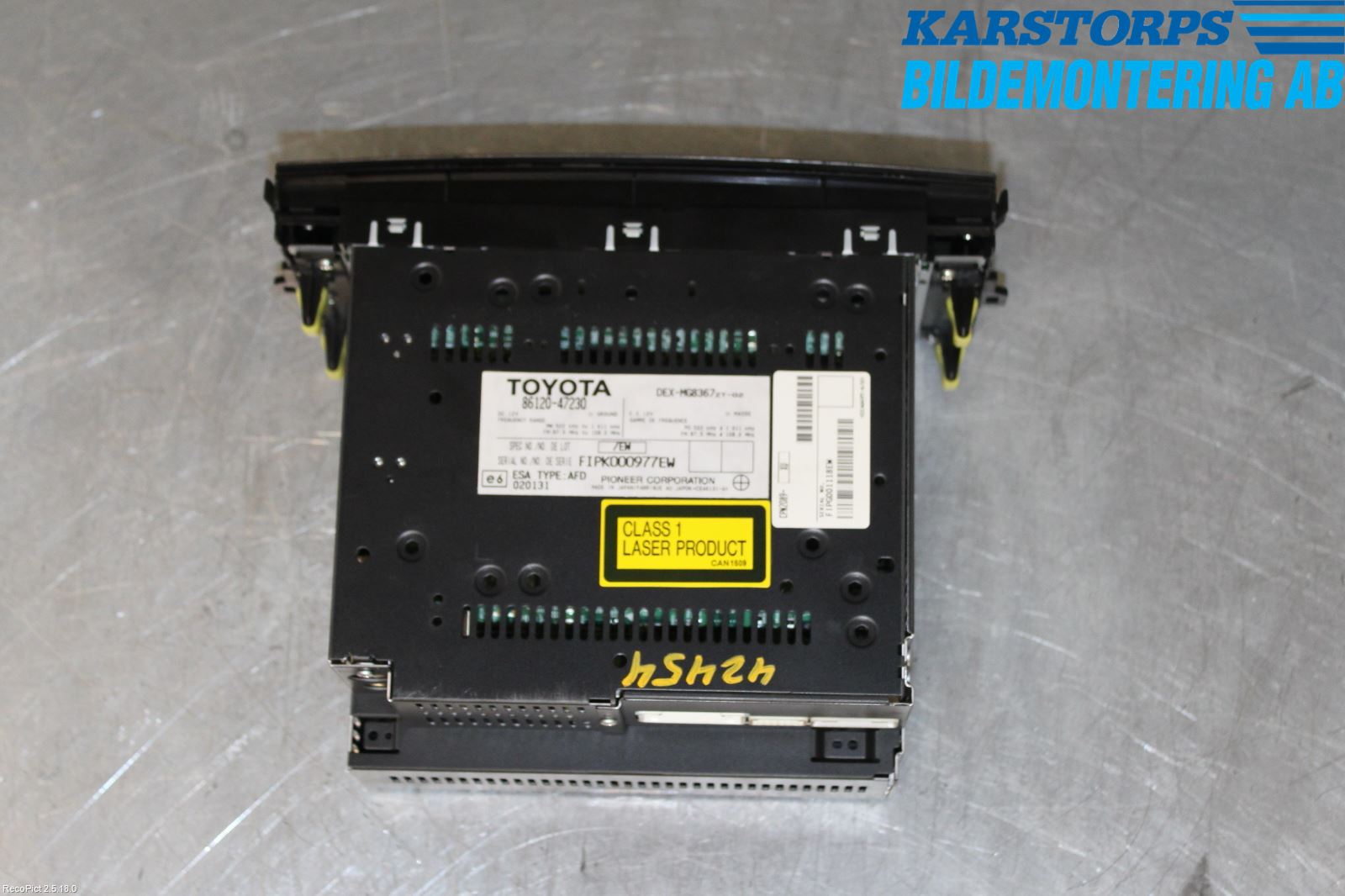 Toyota PRIUS NWH20 04-08 Stereo Radio Med Cd