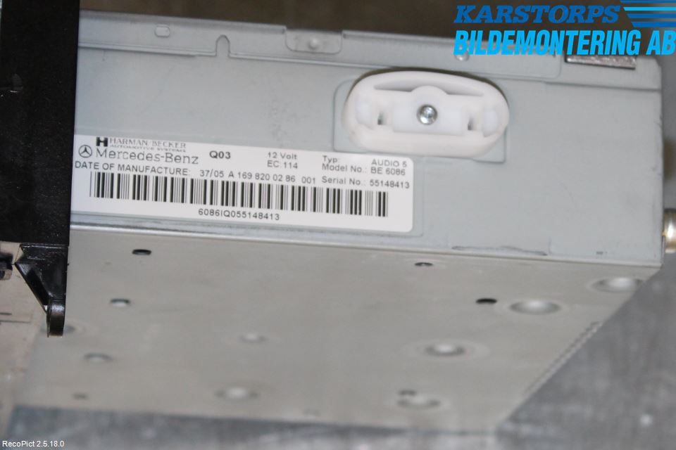 Mercedes-Benz MB A-KLASS (W169) 04-12 Stereo Radio Med Cd
