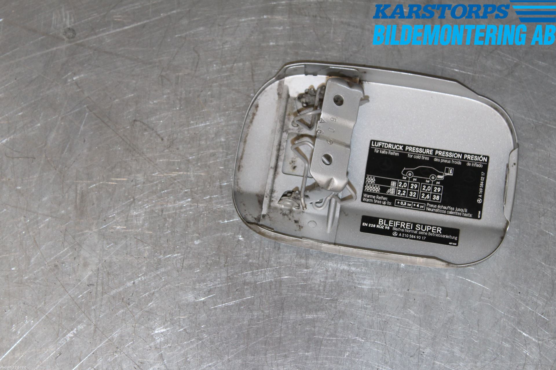 Mercedes-Benz MB A-KLASS (W169) 04-12 Drivstoff Tankluke