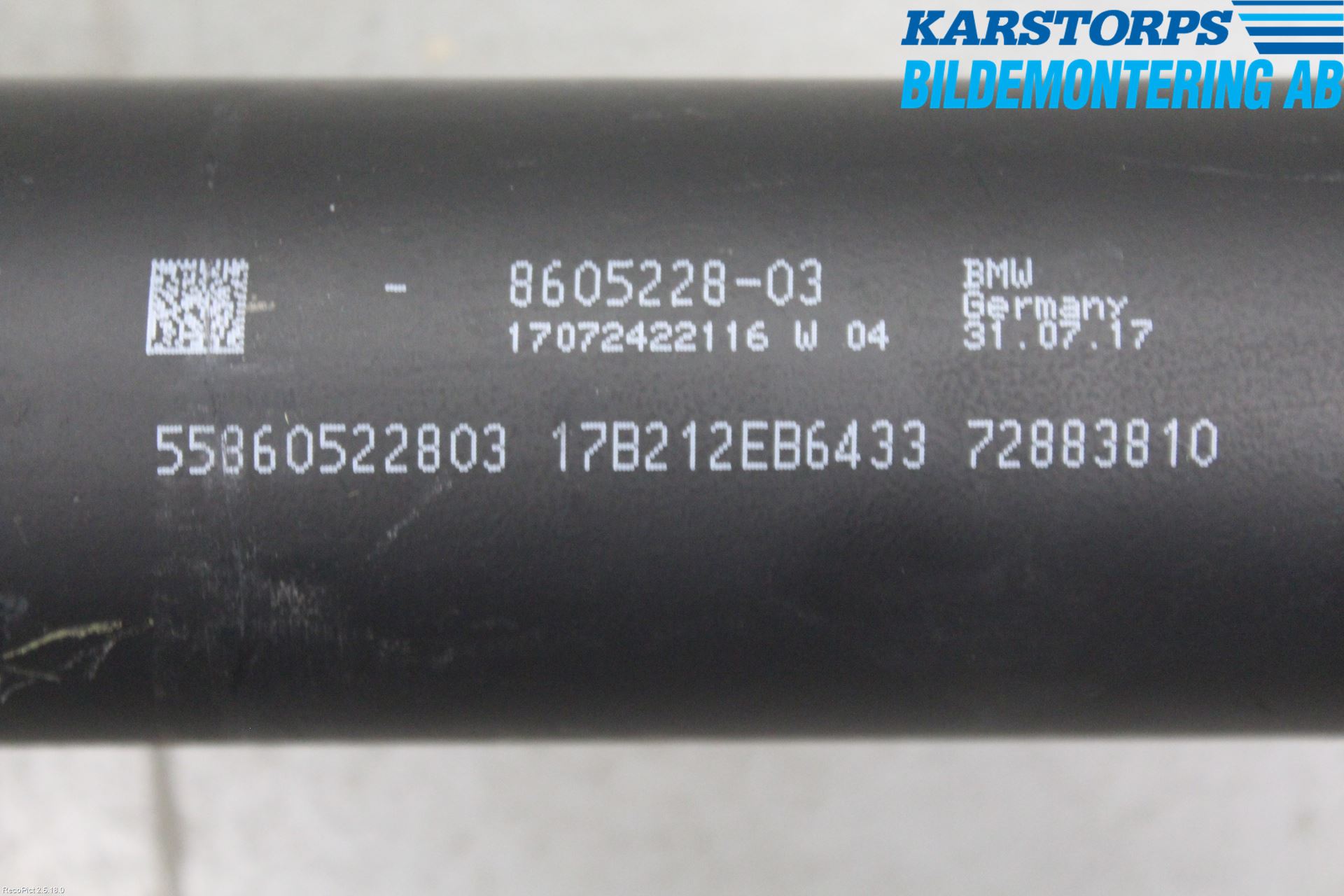 BMW 3 F30/F31/F80 12-19 Mellomaksel Kompl