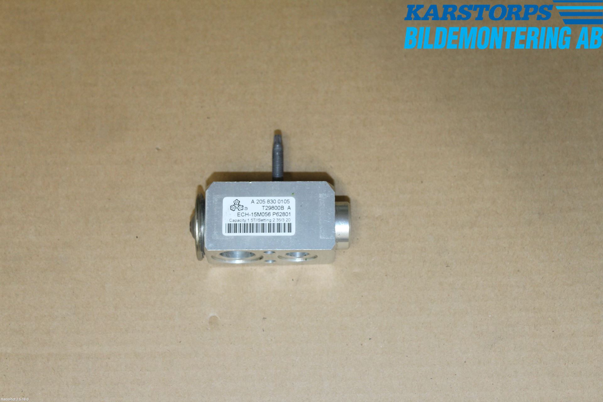 Mercedes-Benz MB E-KLASS (W213) 16-23 Varme Ac Ekspansjonsventil