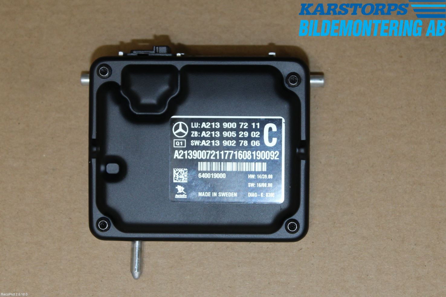 Mercedes-Benz MB E-KLASS (W213) 16-23 Sensor Kollisjonsbeskyttelse