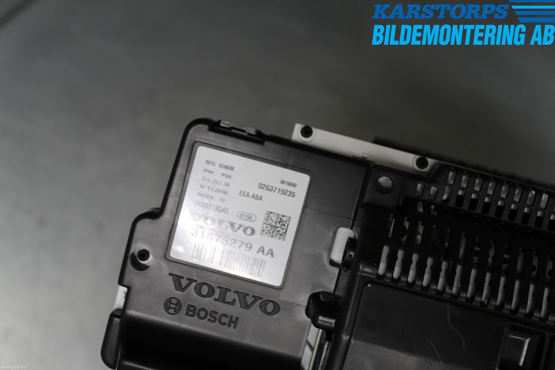 Volvo S90 17->> Instr Kombinert