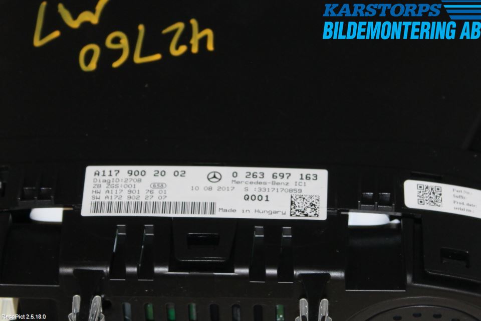 Mercedes-Benz MB CLA-KLASS (C117/X117) 13-19 Instr Kombinert
