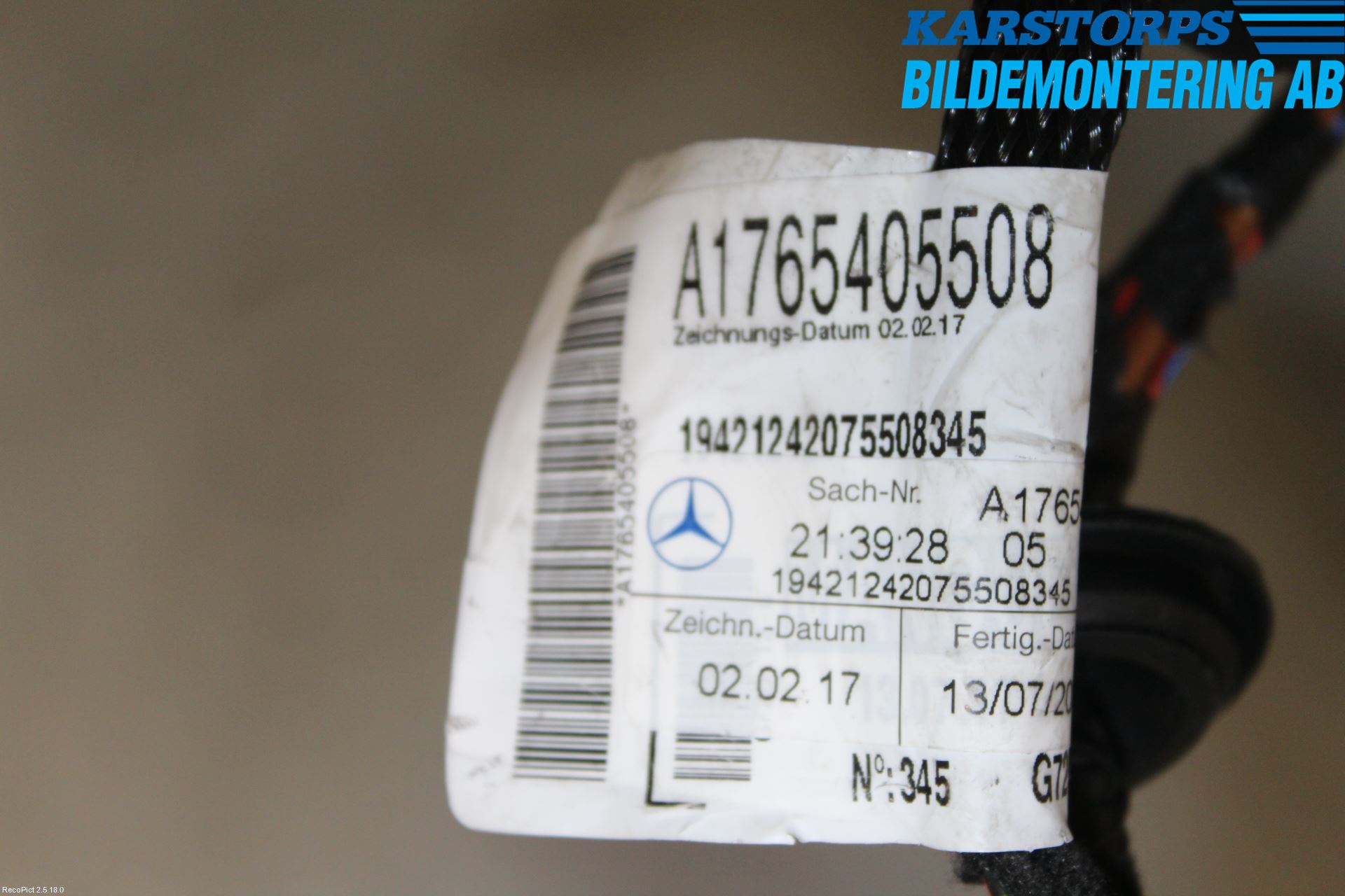 Mercedes-Benz MB CLA-KLASS (C117/X117) 13-19 Ledningsnett