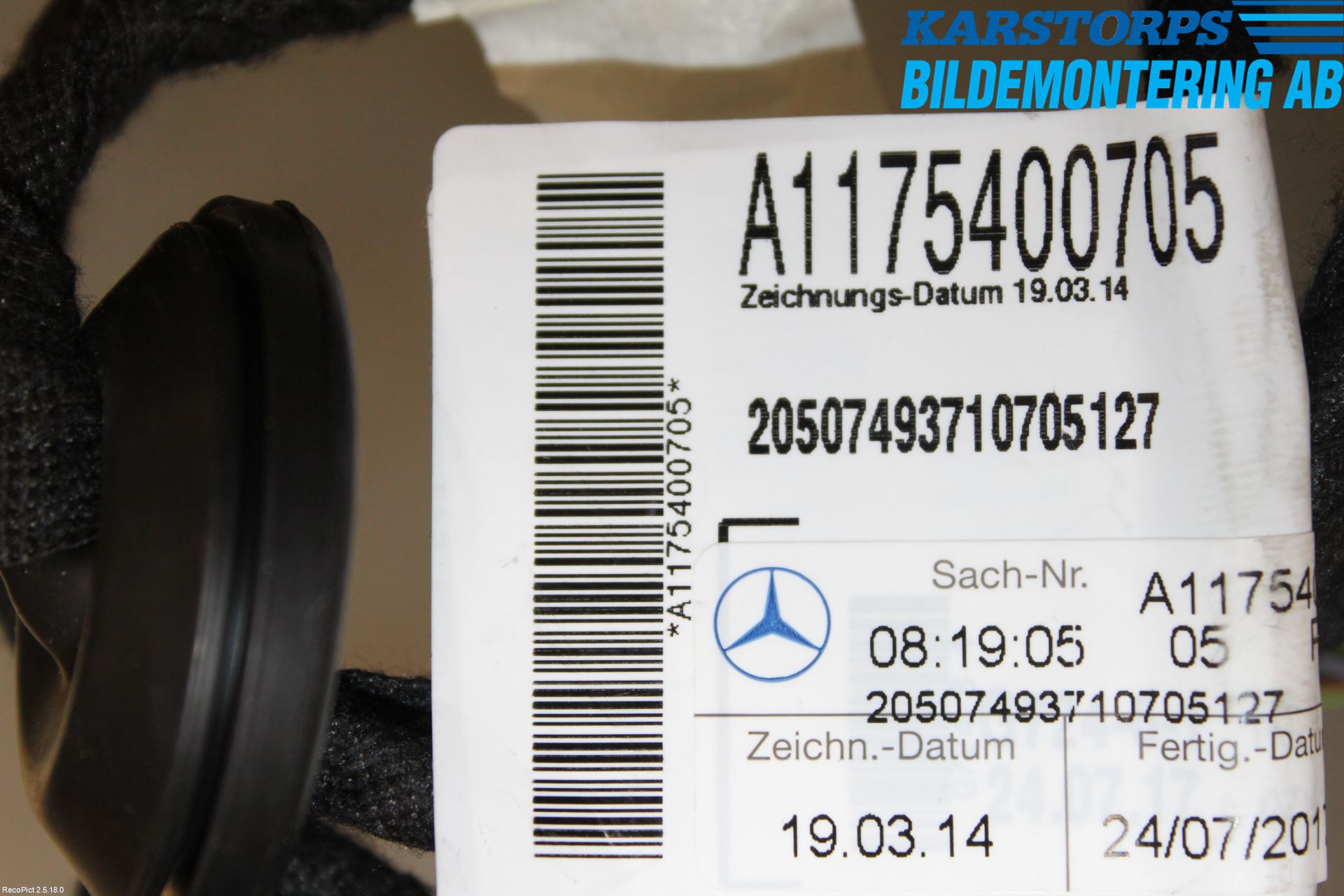 Mercedes-Benz MB CLA-KLASS (C117/X117) 13-19 Ledningsnett