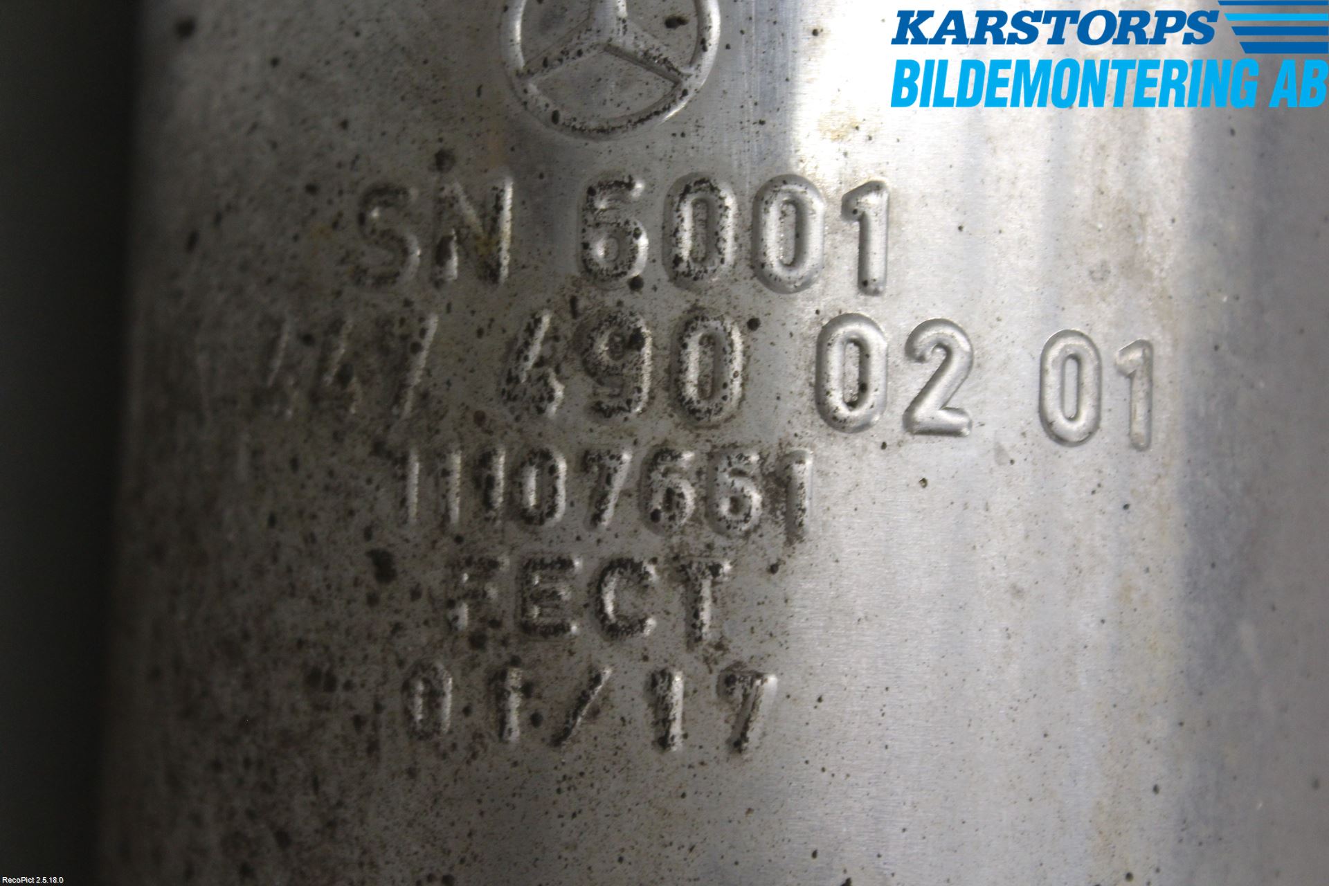 Mercedes-Benz MB VITO/V-KLASS (W640,W447,W448) 14- Eksos Bakre Potte