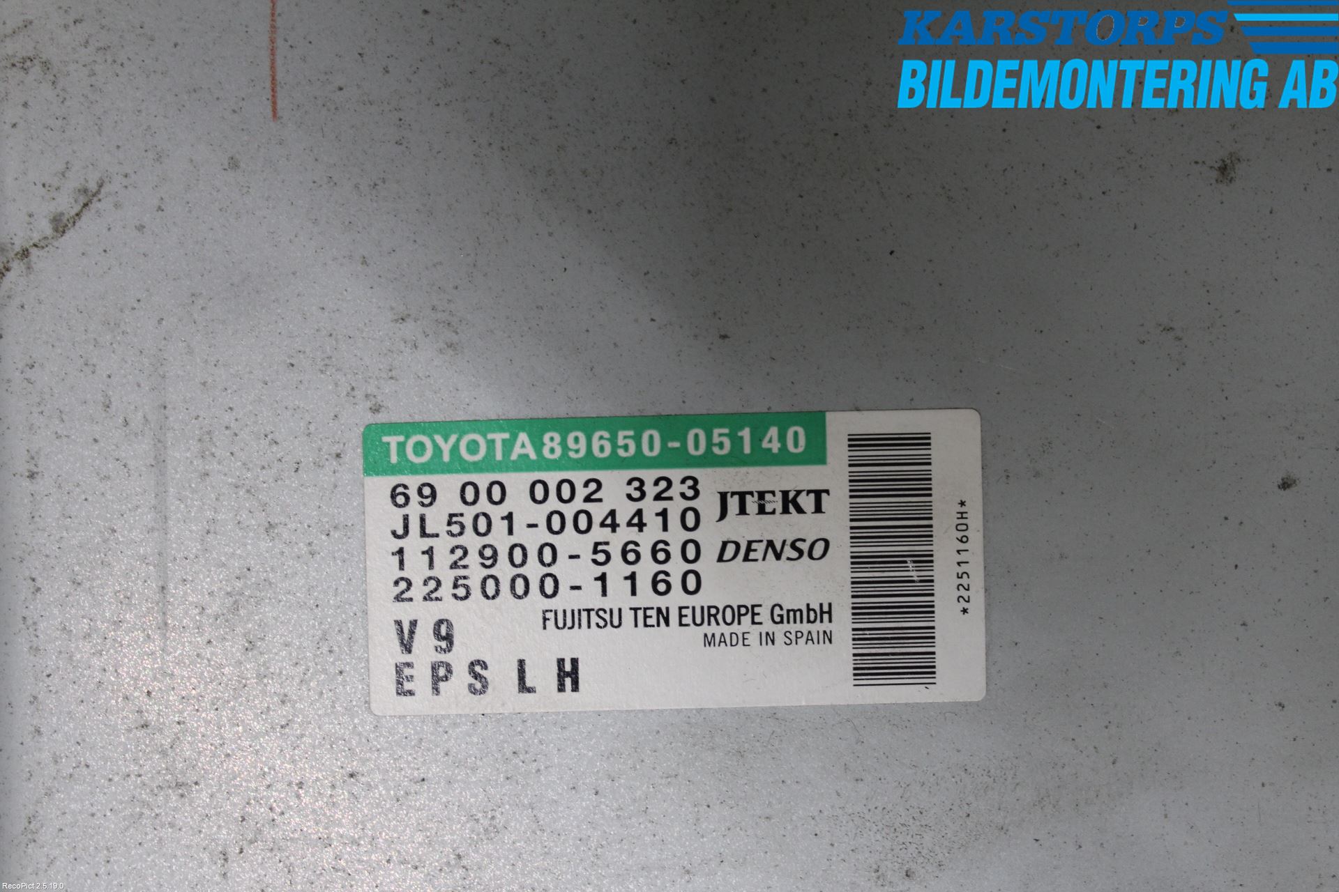Toyota AVENSIS 09-15 Styreenhet Styreservo