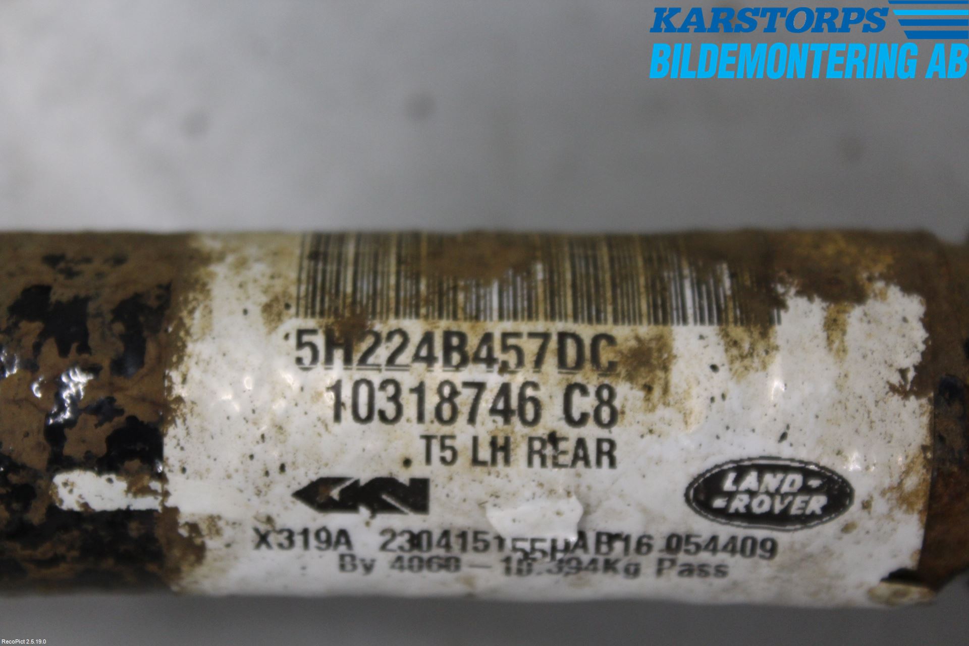 Landrover LAND ROVER DISCOVERY 4 10-16 Drivaksel Bak Kompl Venstre