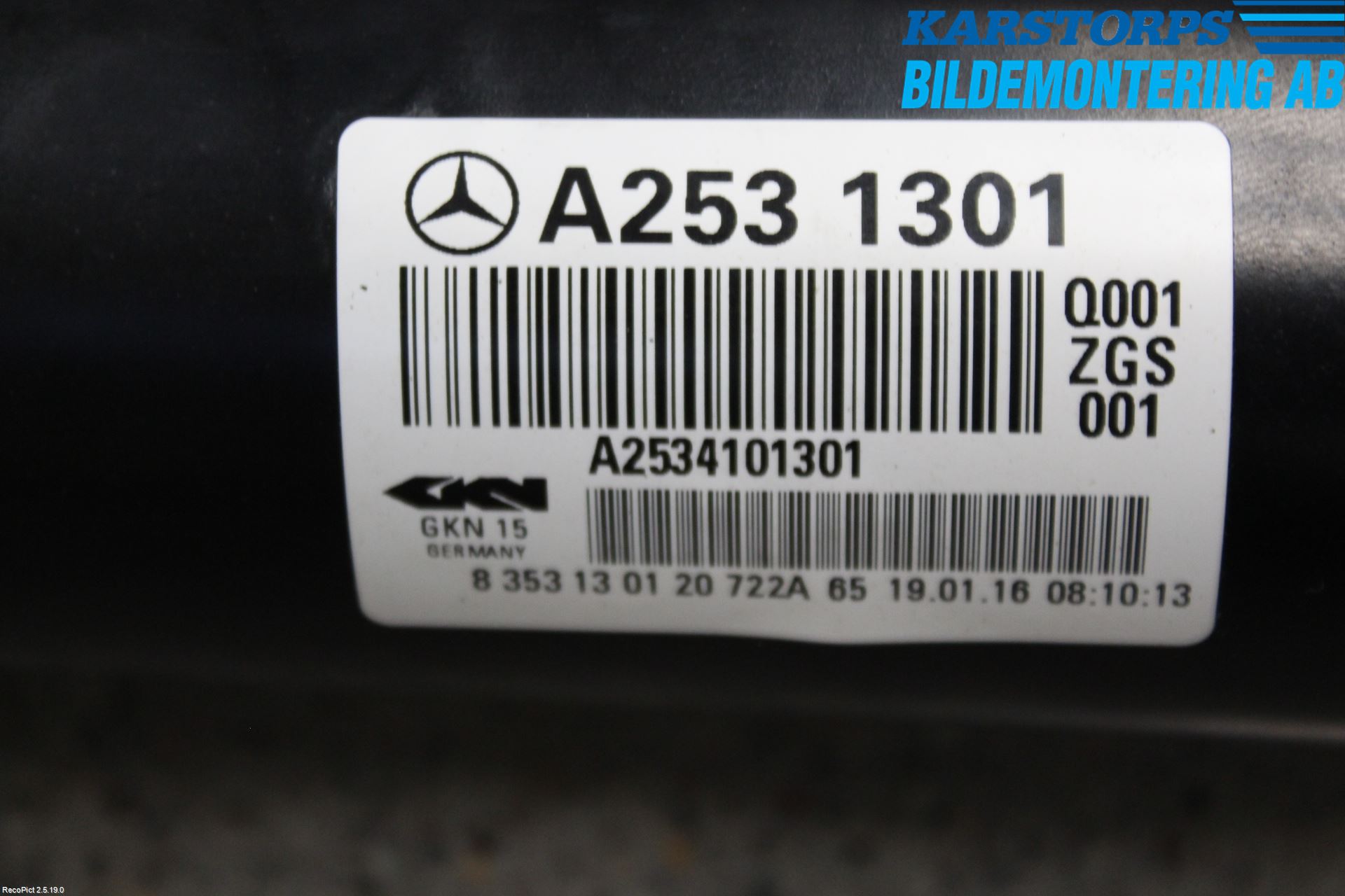 Mercedes-Benz MB GLC-KLASS (X253/C253) 15-22 Mellomaksel Kompl