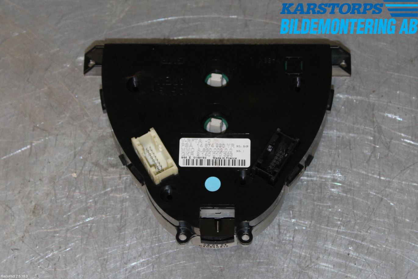 Citroen C8 Varmeapparat Panel(Regulering)