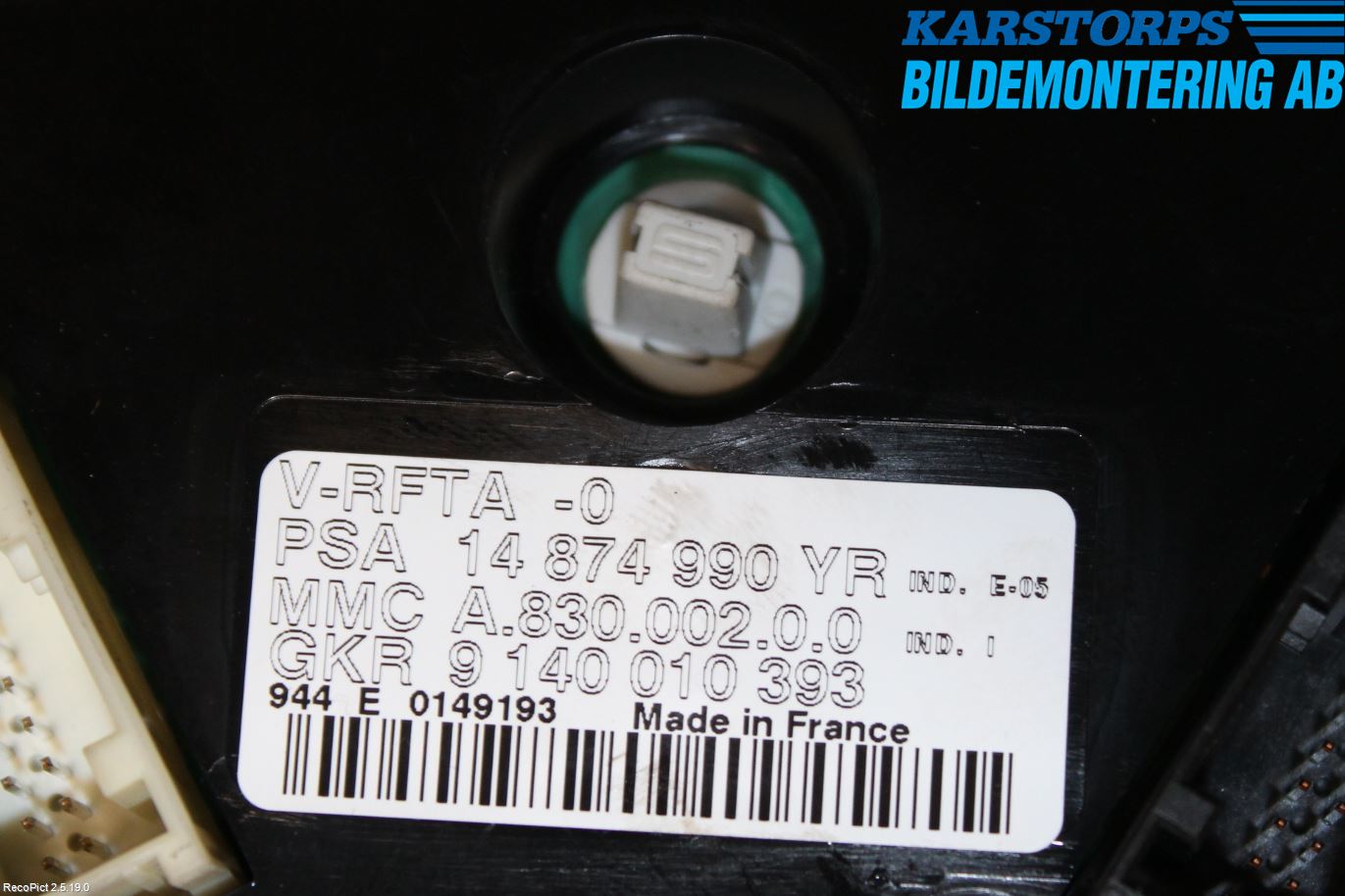 Citroen C8 Varmeapparat Panel(Regulering)