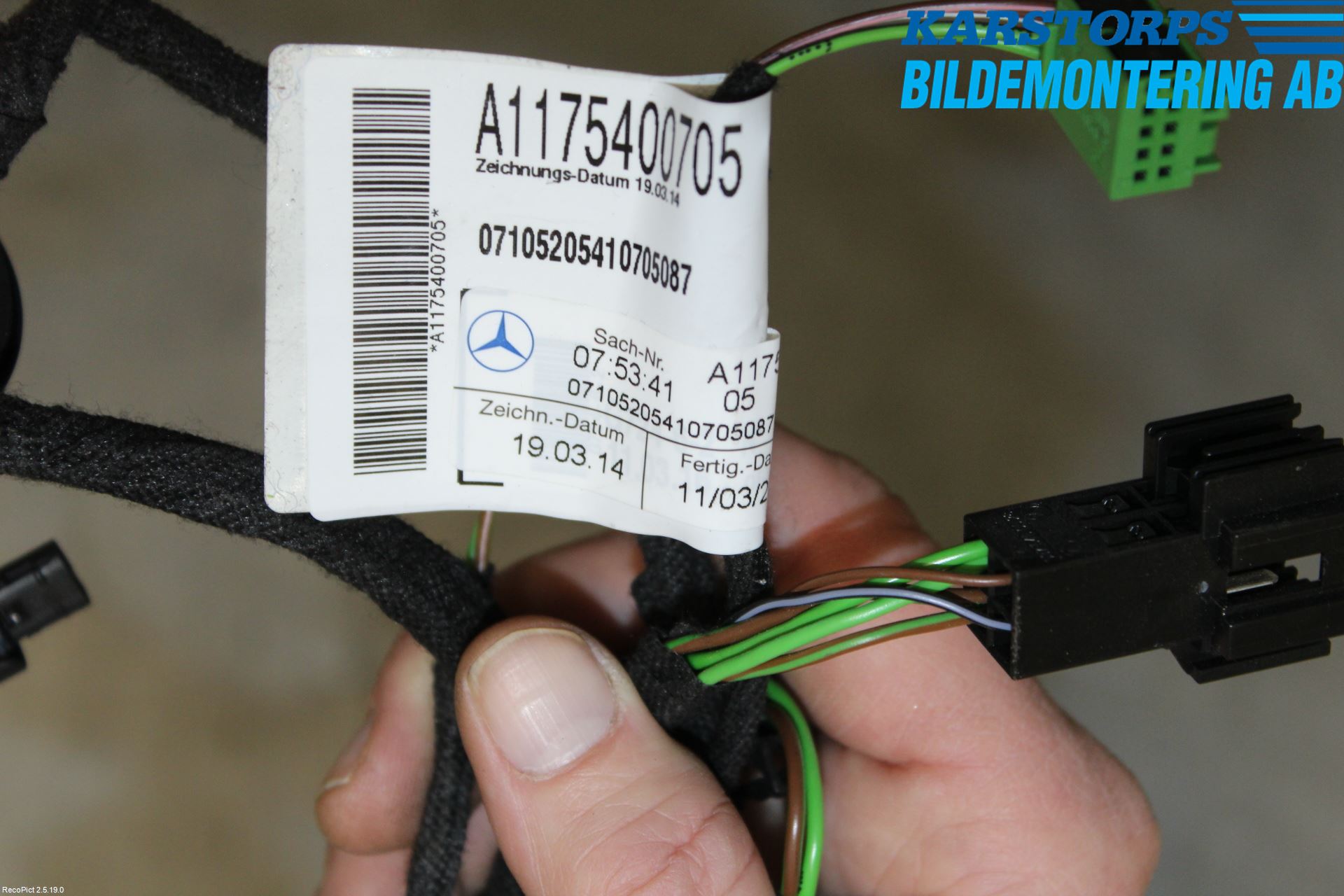 Mercedes-Benz MB CLA-KLASS (C117/X117) 13-19 Ledningsnett