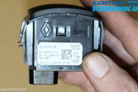 Renault CLIO IV 12-16 Frontlykt Lysspredderreg