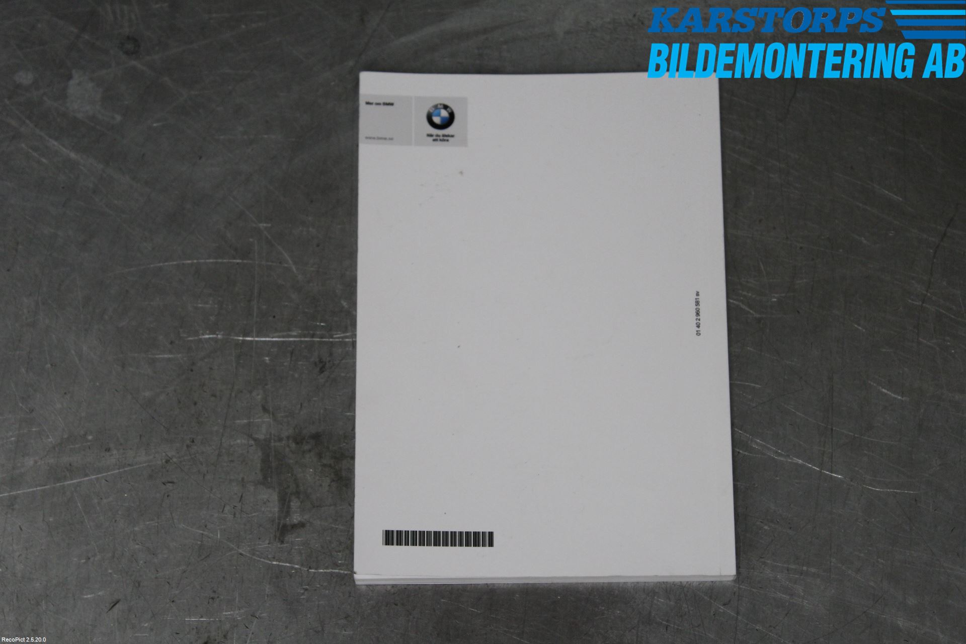 BMW 4 F36 Gran Coupé 14-20 Instruksjonsbok