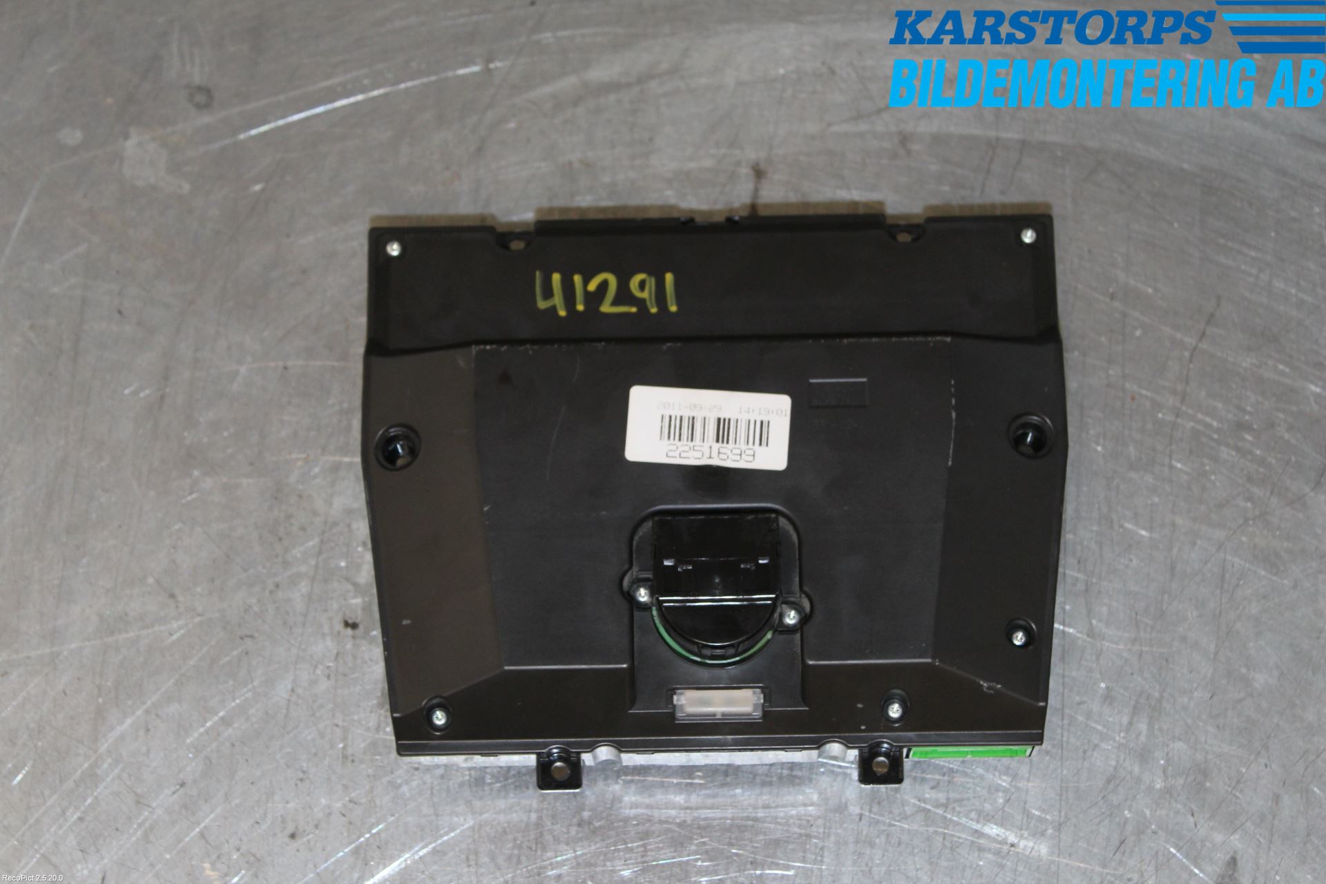 Volvo V60 11-13 Varmeapparat Panel(Regulering)