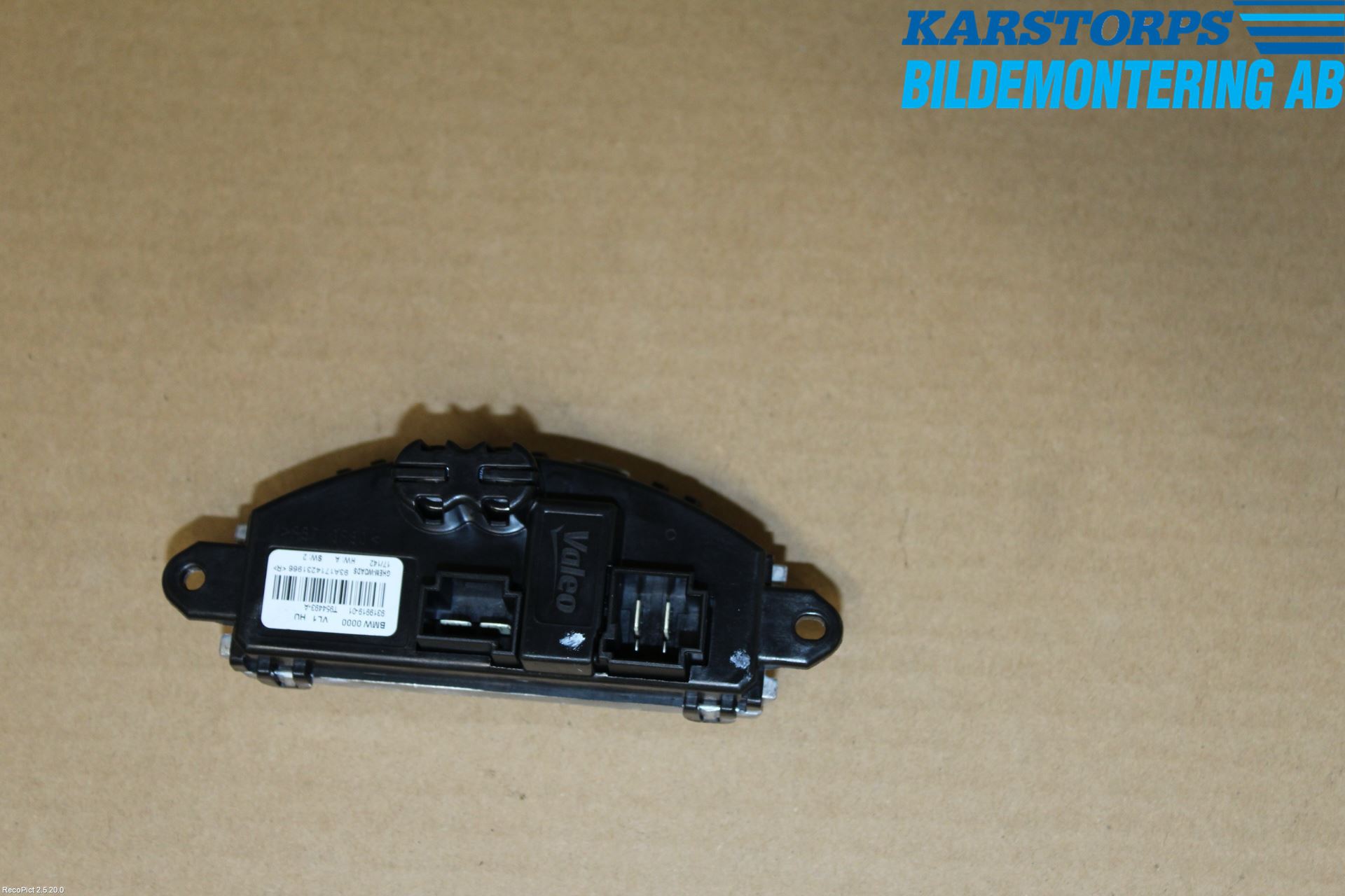 BMW 3 F30/F31/F80 12-19 Varmeapparat Viftemotstand