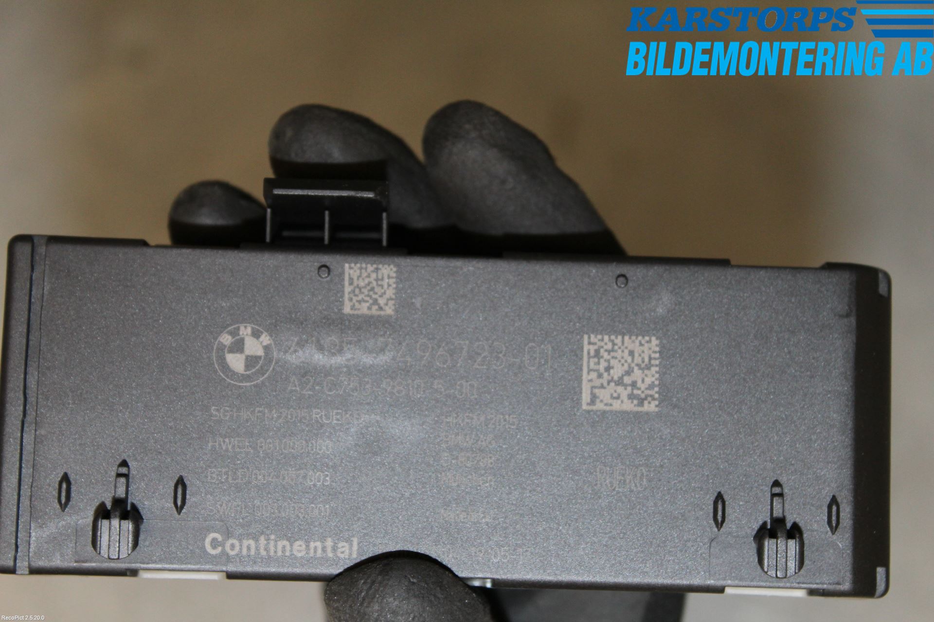 BMW 3 F30/F31/F80 12-19 Styreenhet Bakluke