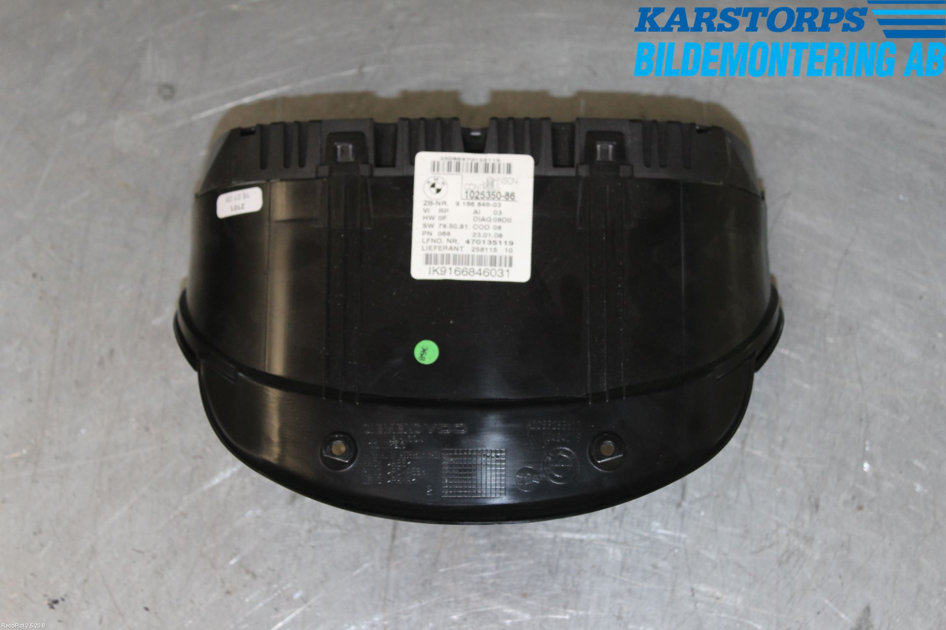 BMW 3 E90/91 SED/TOU 05-12 Instr Kombinert