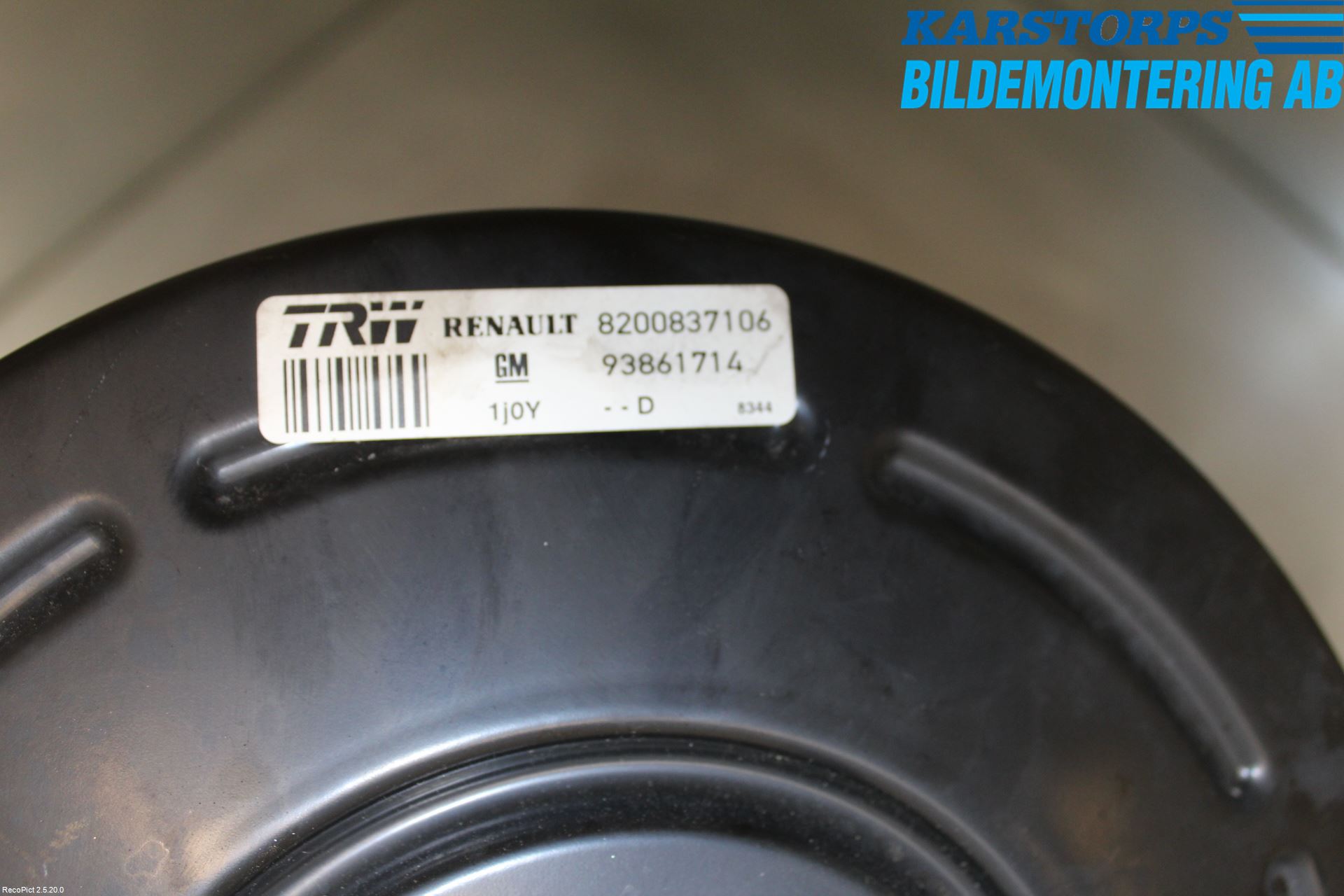 Renault TRAFIC   02-14 Bremseservo