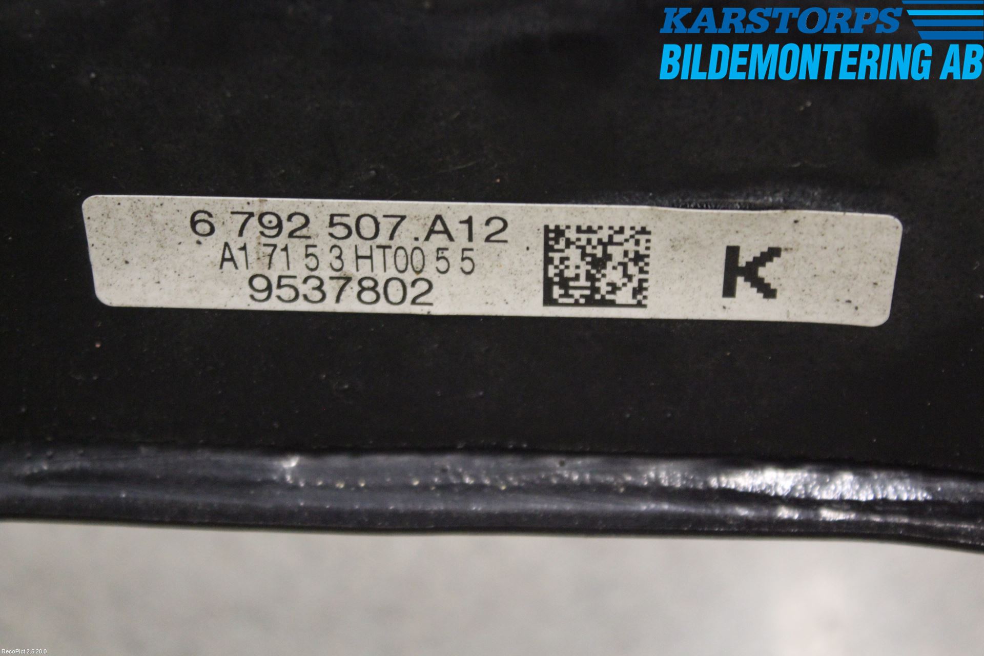 BMW 3 F30/F31/F80 12-19 Bakaksel Feste Travers-Ramme