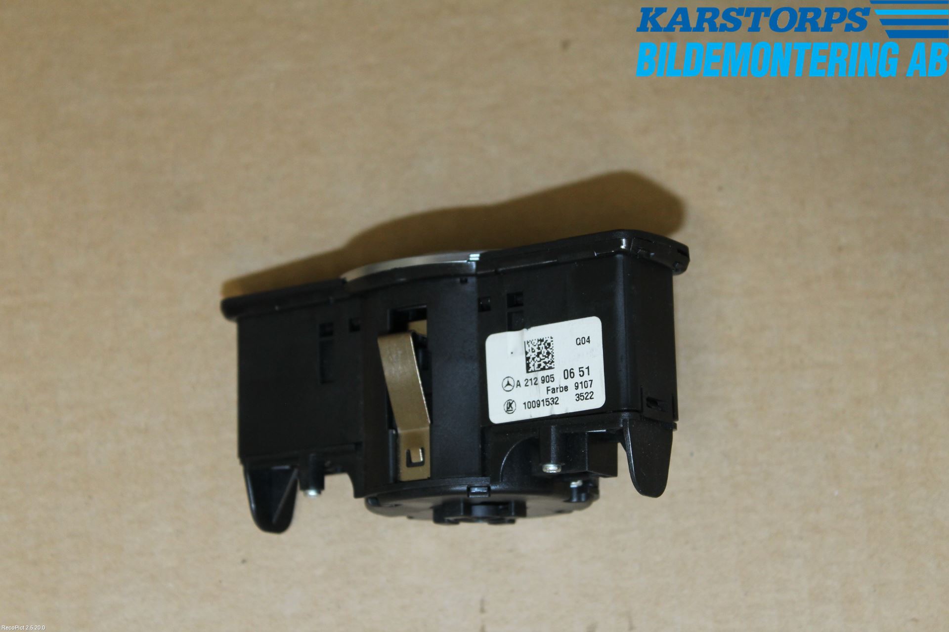 Mercedes-Benz MB E-KLASS (W212) 09-16 Bryter Hovedlys