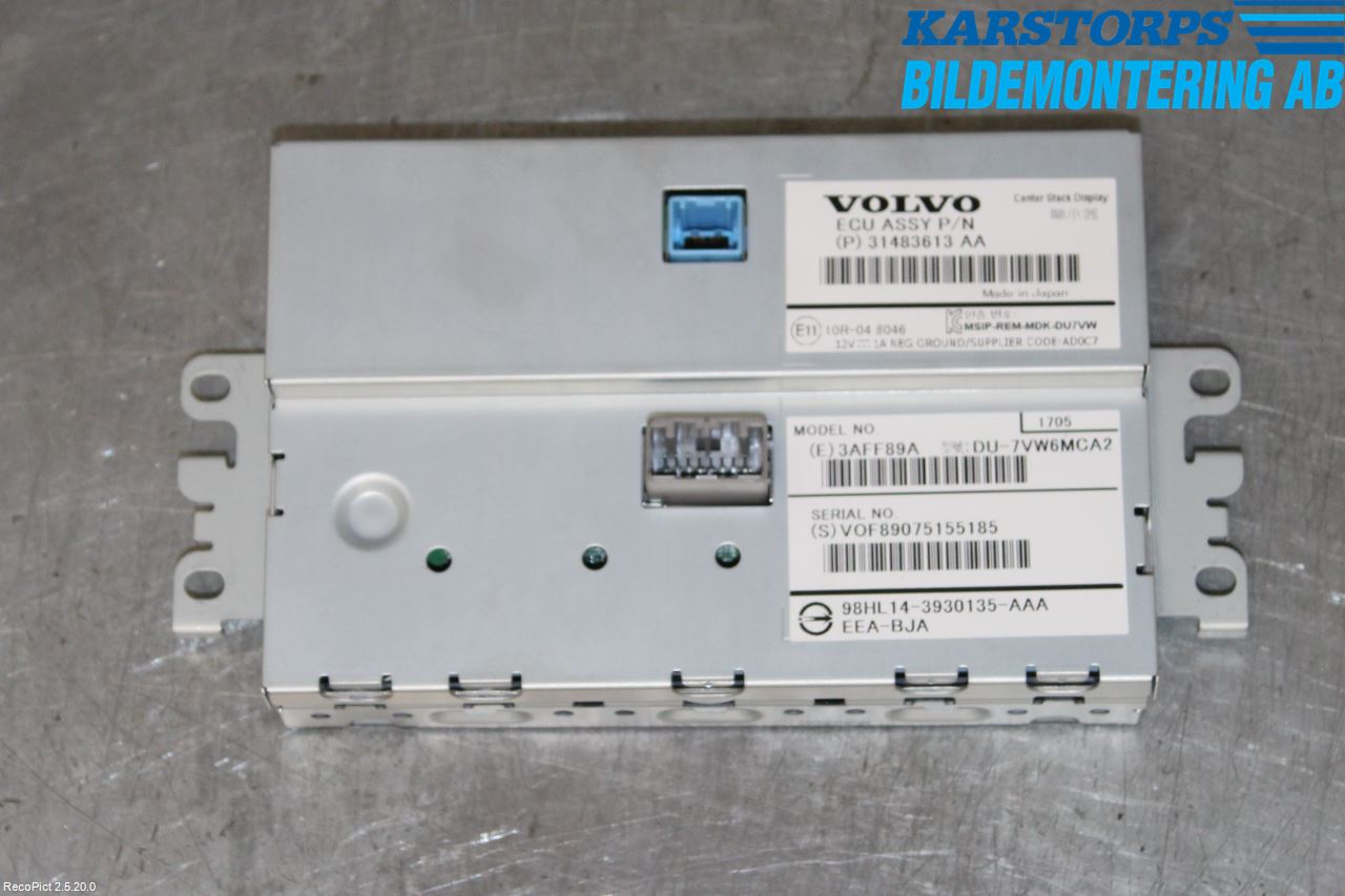 Volvo V40 12-19 Multifunktionsdisplay