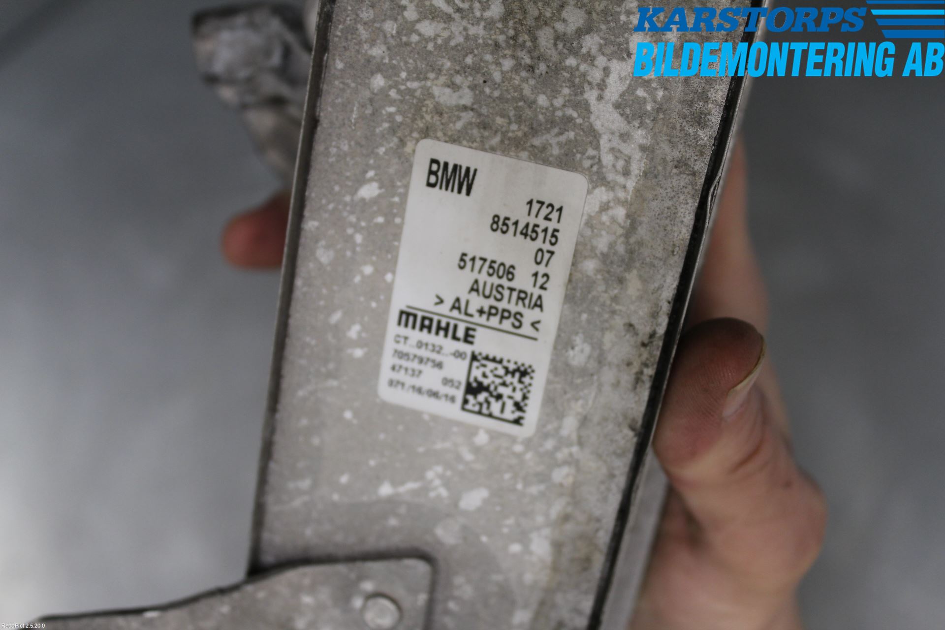 BMW 5 F10/F11/F18 09-17 Radiator Oljekjøler Automatgea