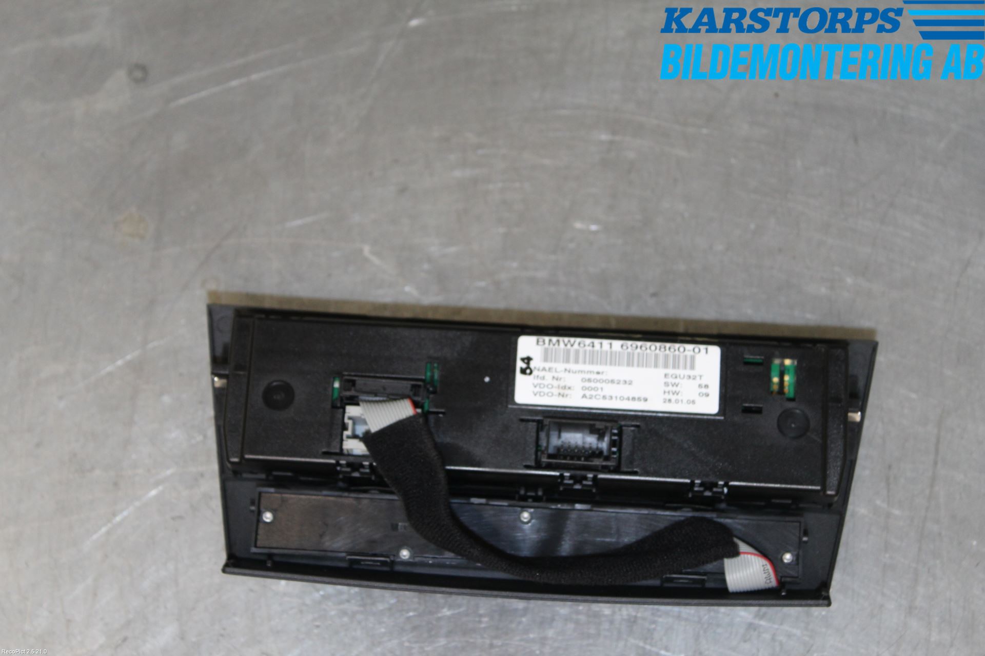 BMW 3 E90/91 SED/TOU 05-12 Varmeapparat Panel(Regulering)