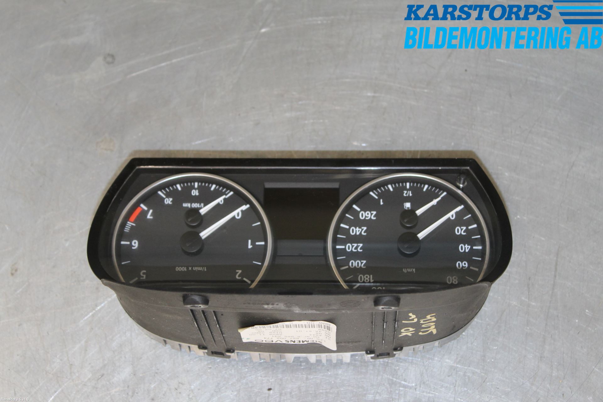 BMW 3 E90/91 SED/TOU 05-12 Instr Kombinert