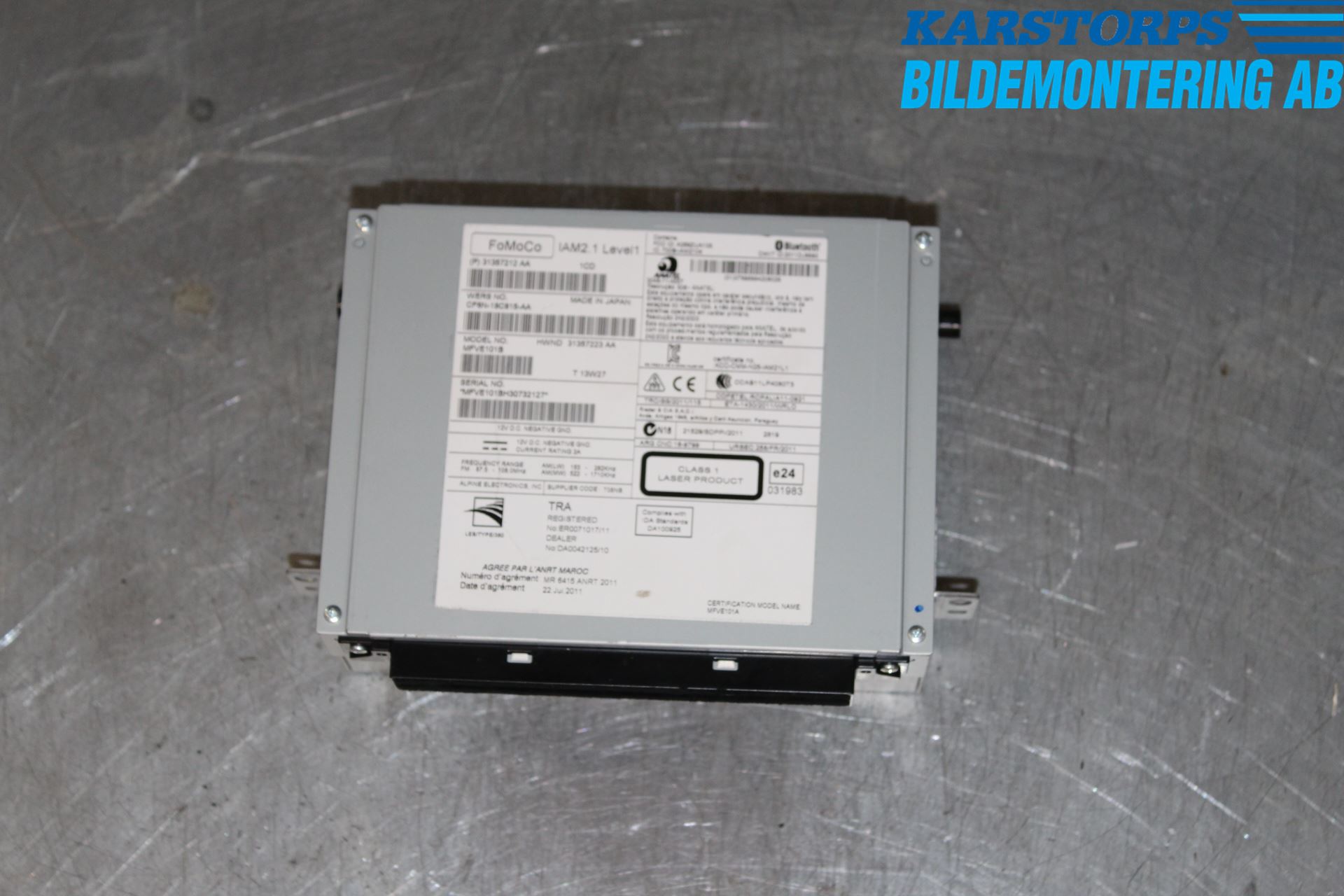 Volvo V60 14-18 Stereo Radio Med Cd