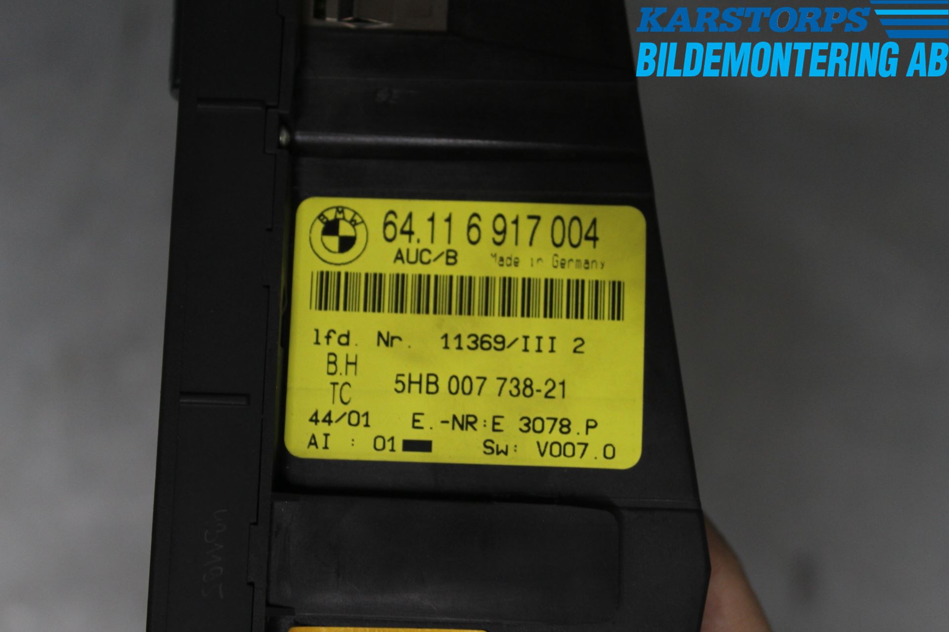 BMW 3 E46      98-05 Varmeapparat Panel(Regulering)