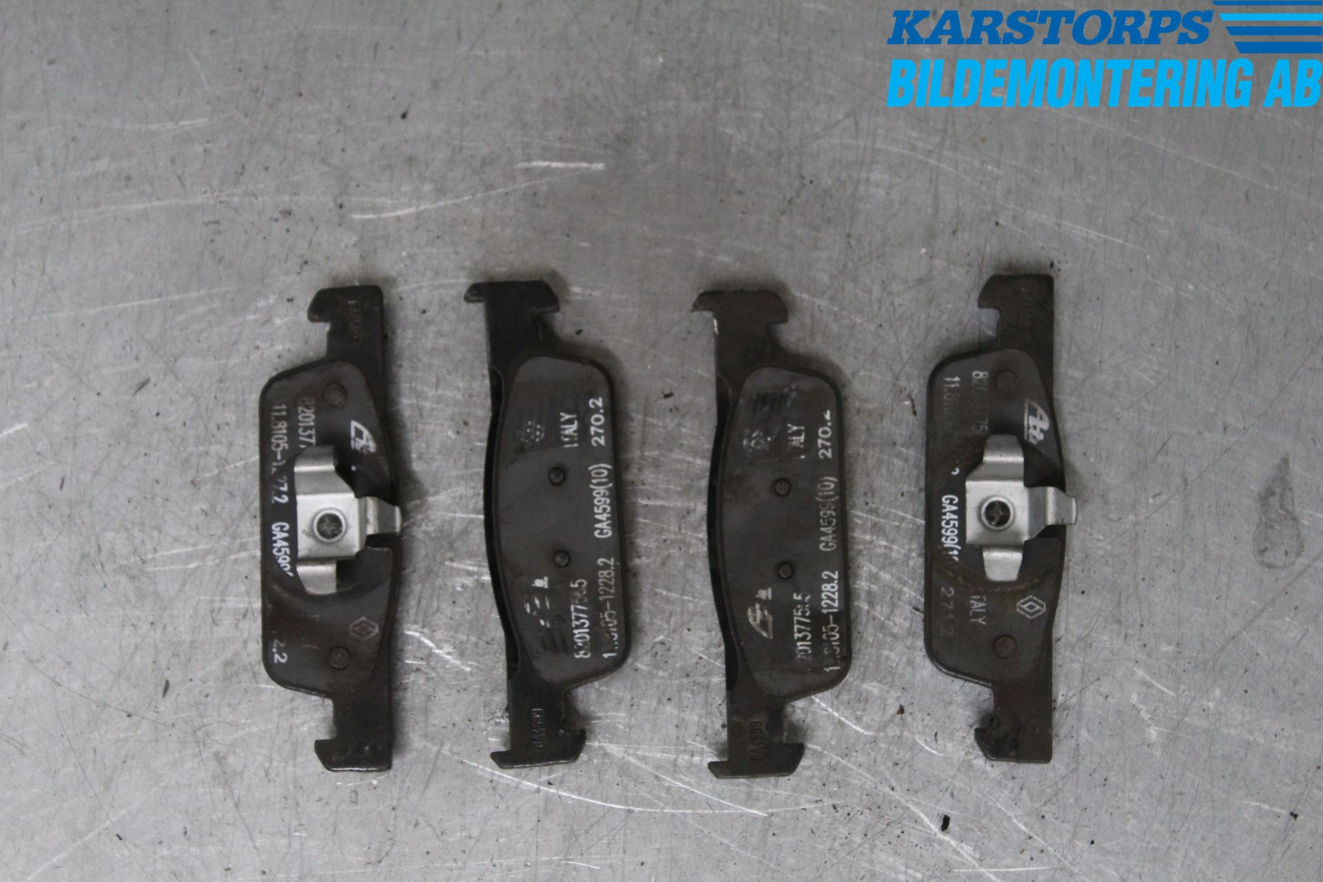 Dacia SANDERO/STEPWAY 13-20 Bremsebelegg Foran