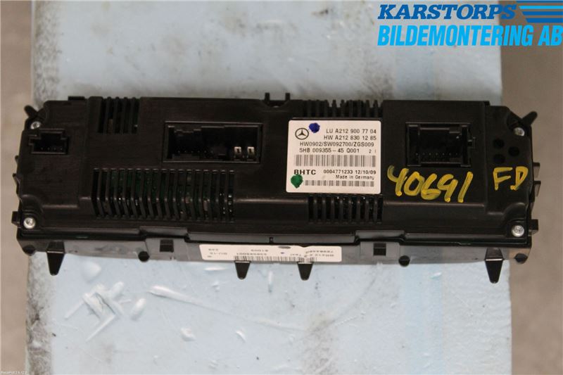 Mercedes-Benz MB E-KLASS COUPÈ/CAB(C207) 09-17 Varmeapparat Panel(Regulering)