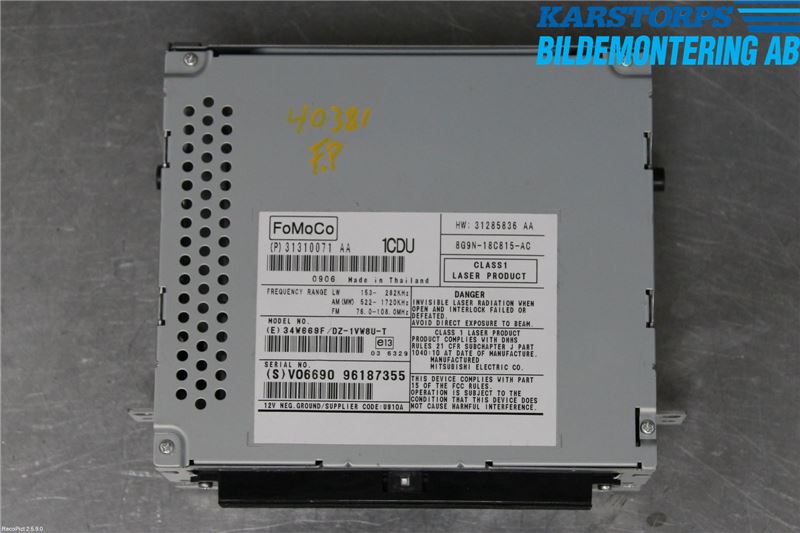 Volvo V70 08-13 Stereo Radio Med Cd