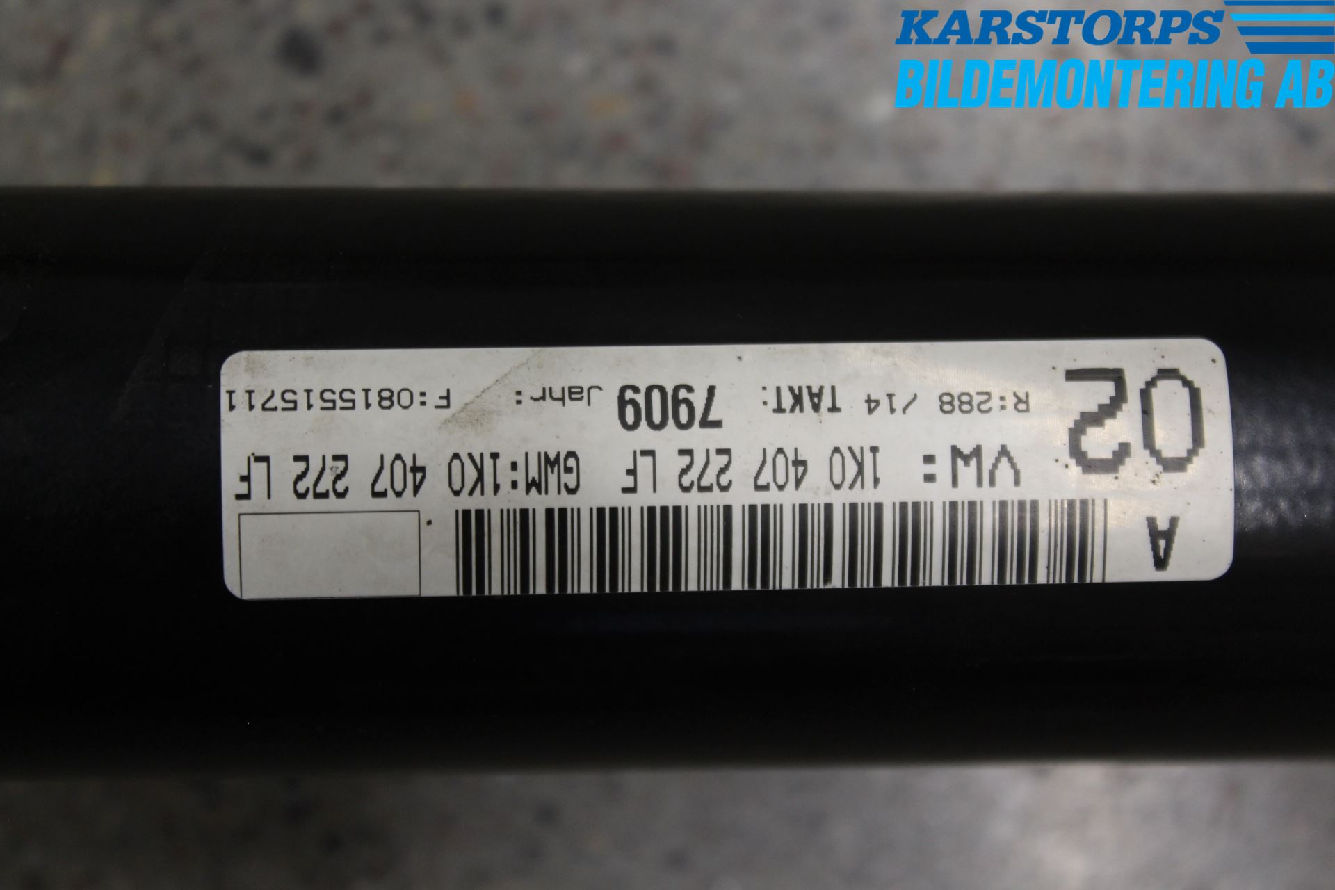 Volkswagen VW PASSAT 05-11 Drivaksel Foran Kompl Høyre