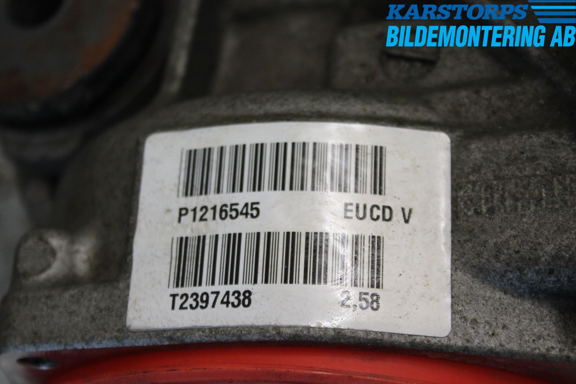 Volvo XC60 14-17 Bakaksel Kardang Bak -Diff