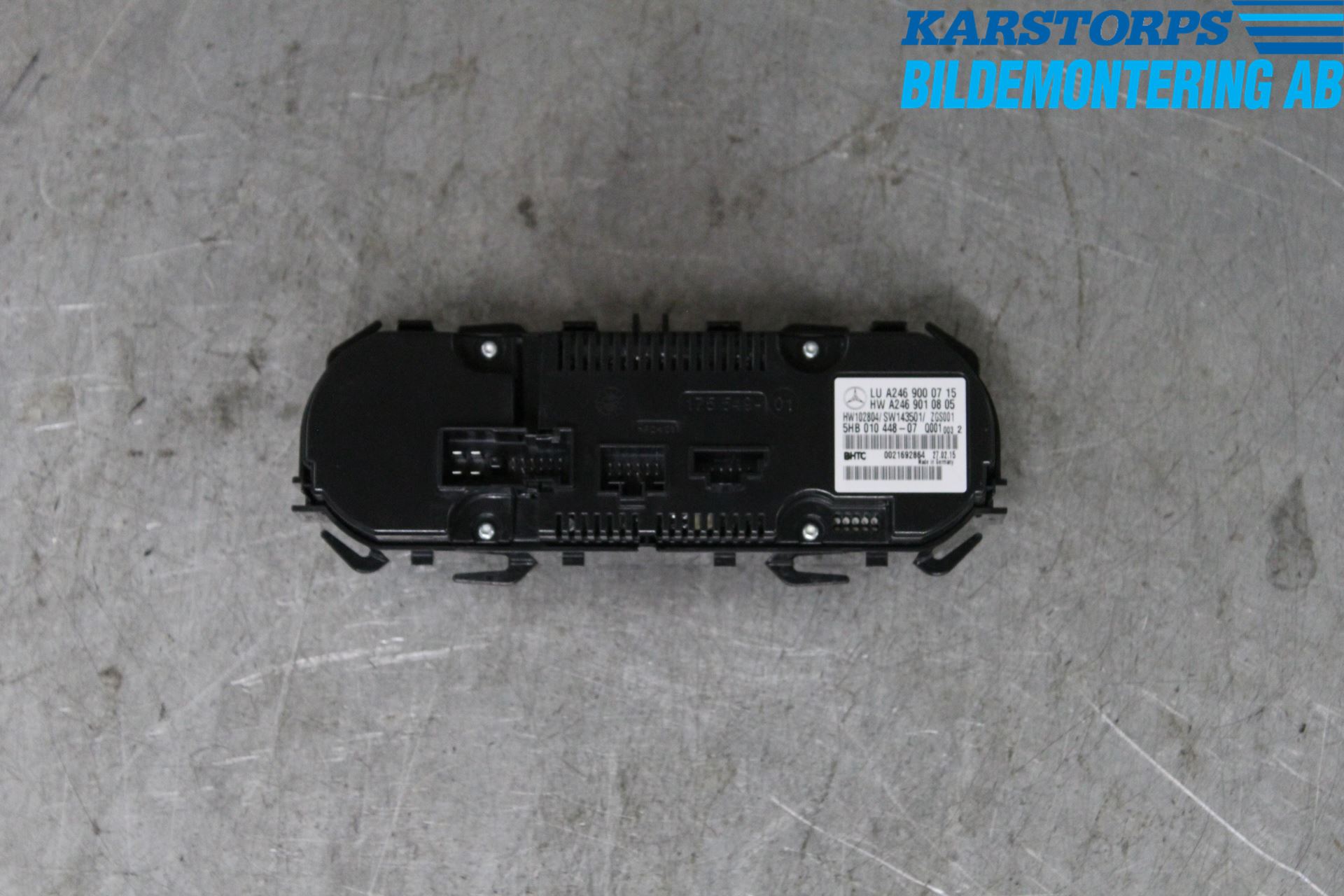 Mercedes-Benz MB B-KLASS (W246/W242) 12-19 Varmeapparat Panel(Regulering)