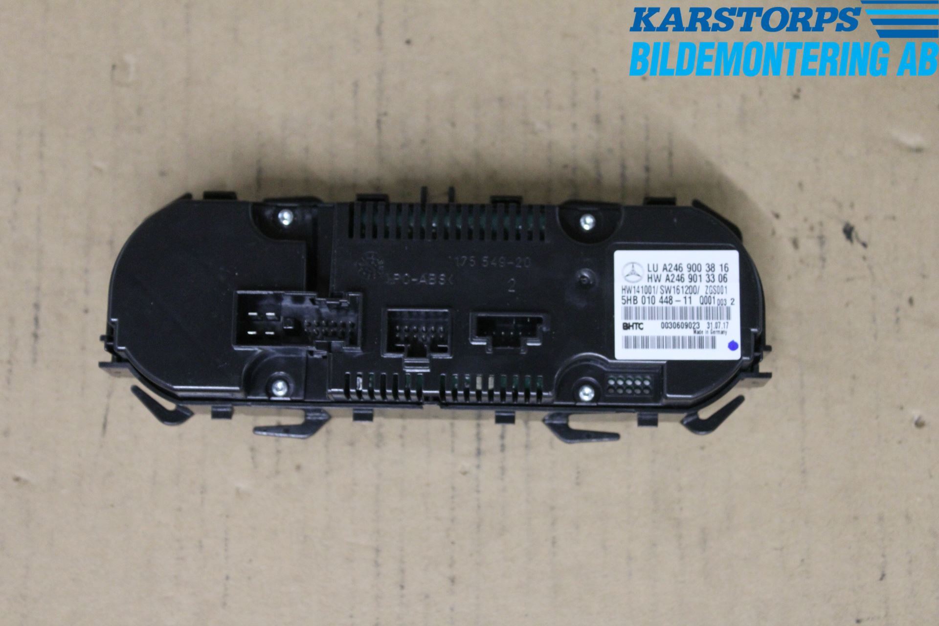 Mercedes-Benz MB CLA-KLASS (C117/X117) 13-19 Varmeapparat Panel(Regulering)