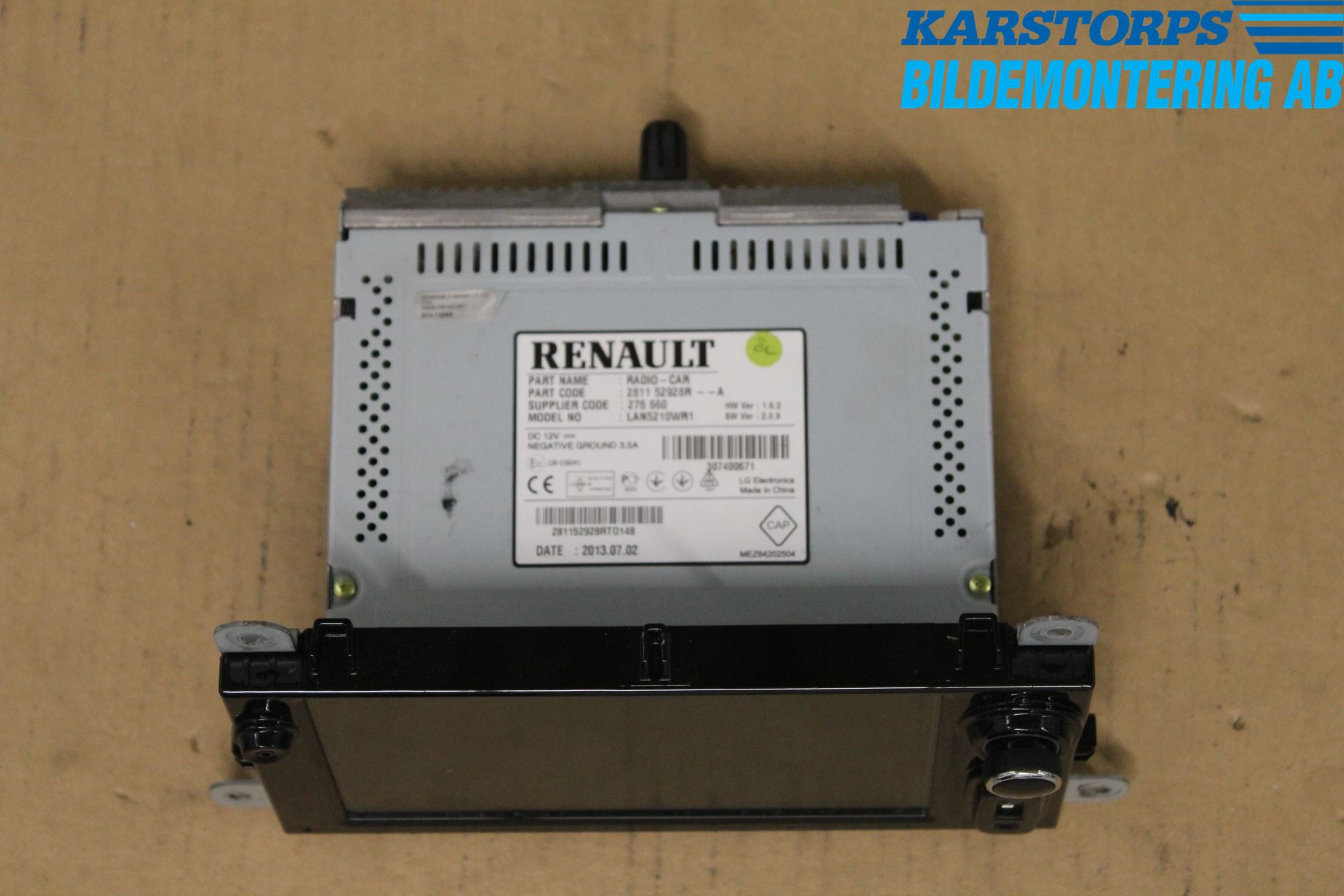 Renault CLIO IV 12-16 Multifunktionsdisplay